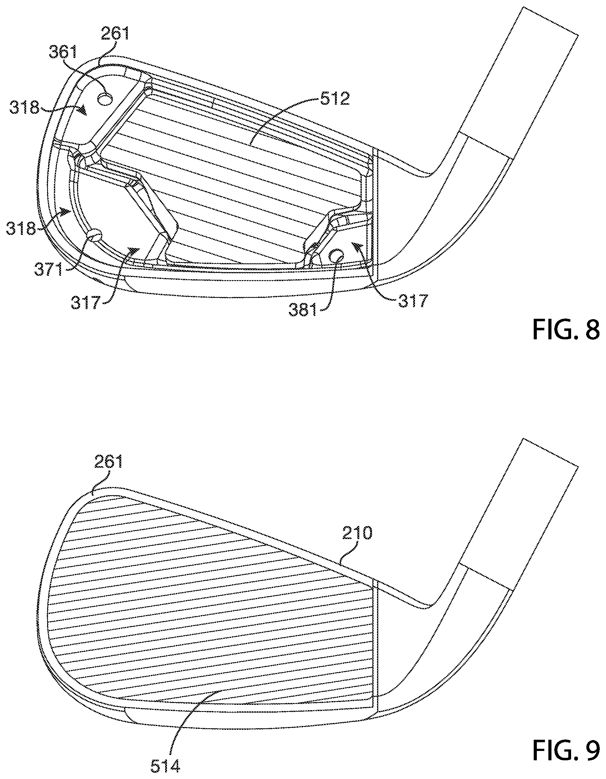 Patent US11779820 Figure 5 – Golf club heads and methods to manufacture golf club heads