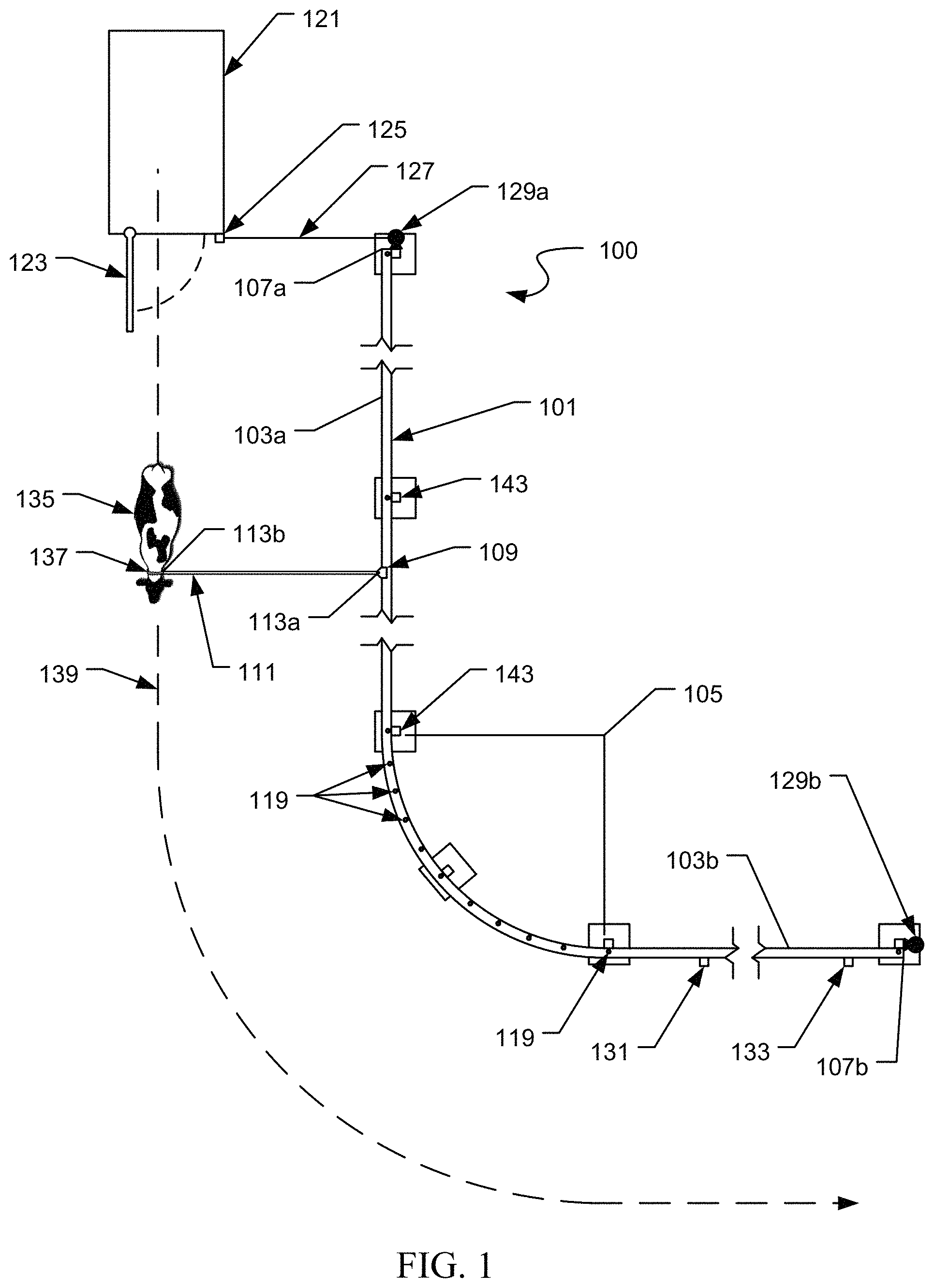Patent US11779823 Figure 1 – Team roping apparatus