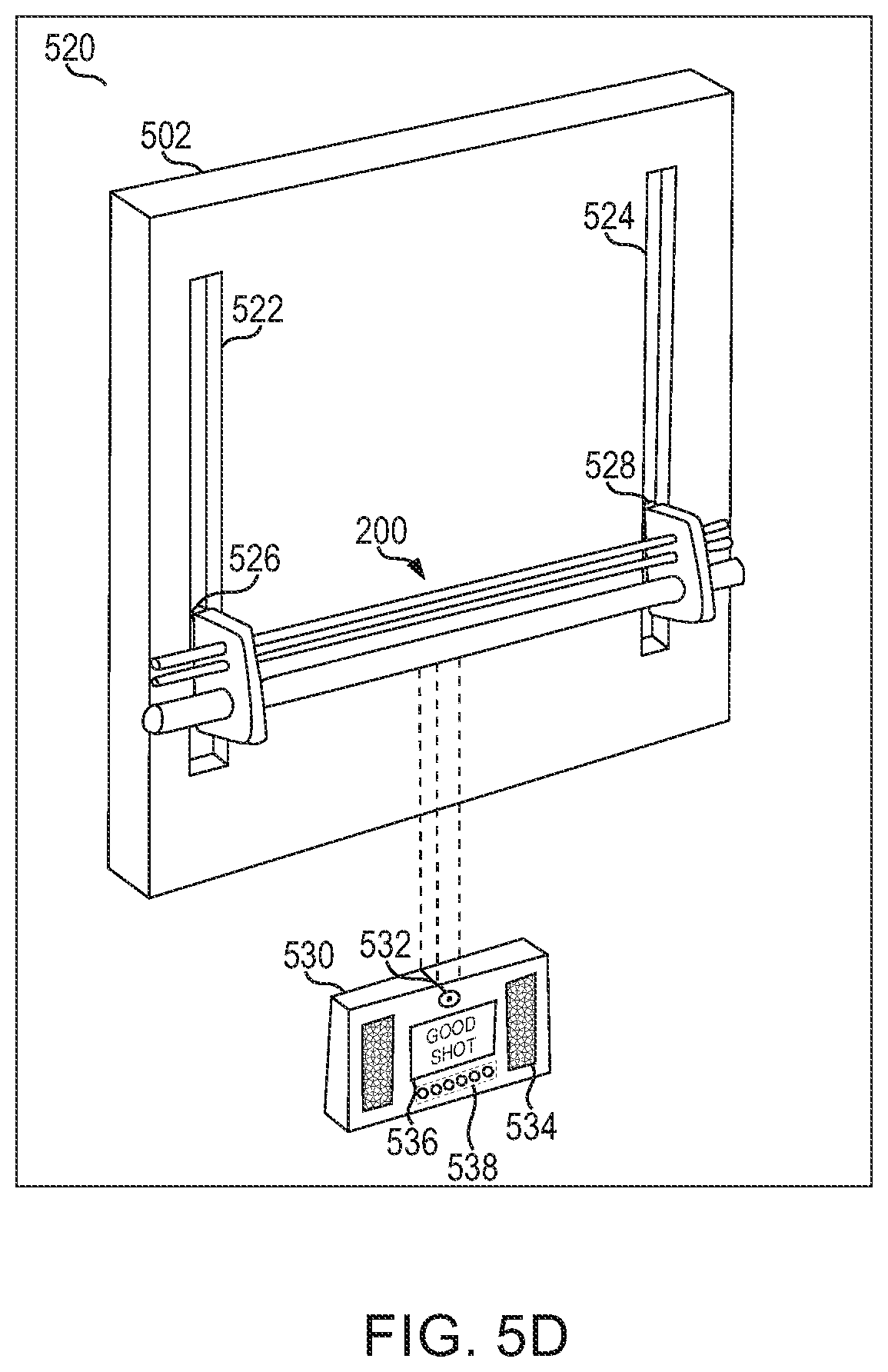 Patent US11779824 Figure 8 – Basketball training apparatus for improving basketball shot making and a method thereof