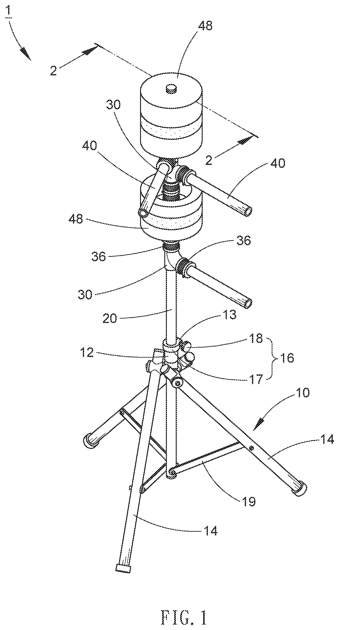Patent US11779825 Figure 1 – Martial arts training equipment