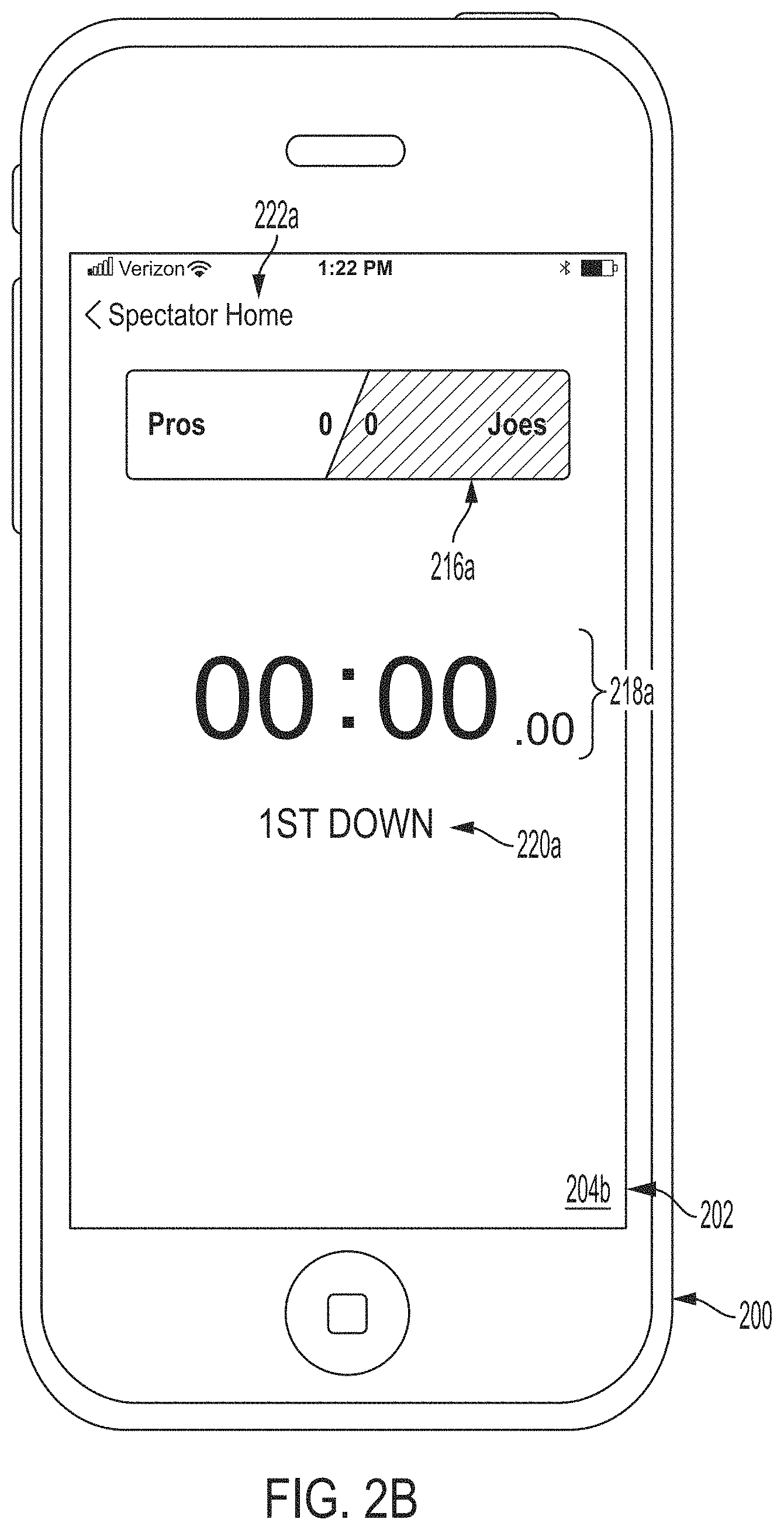 Patent US11779827 Figure 3 – System and user interface for officiating and spectating flag football