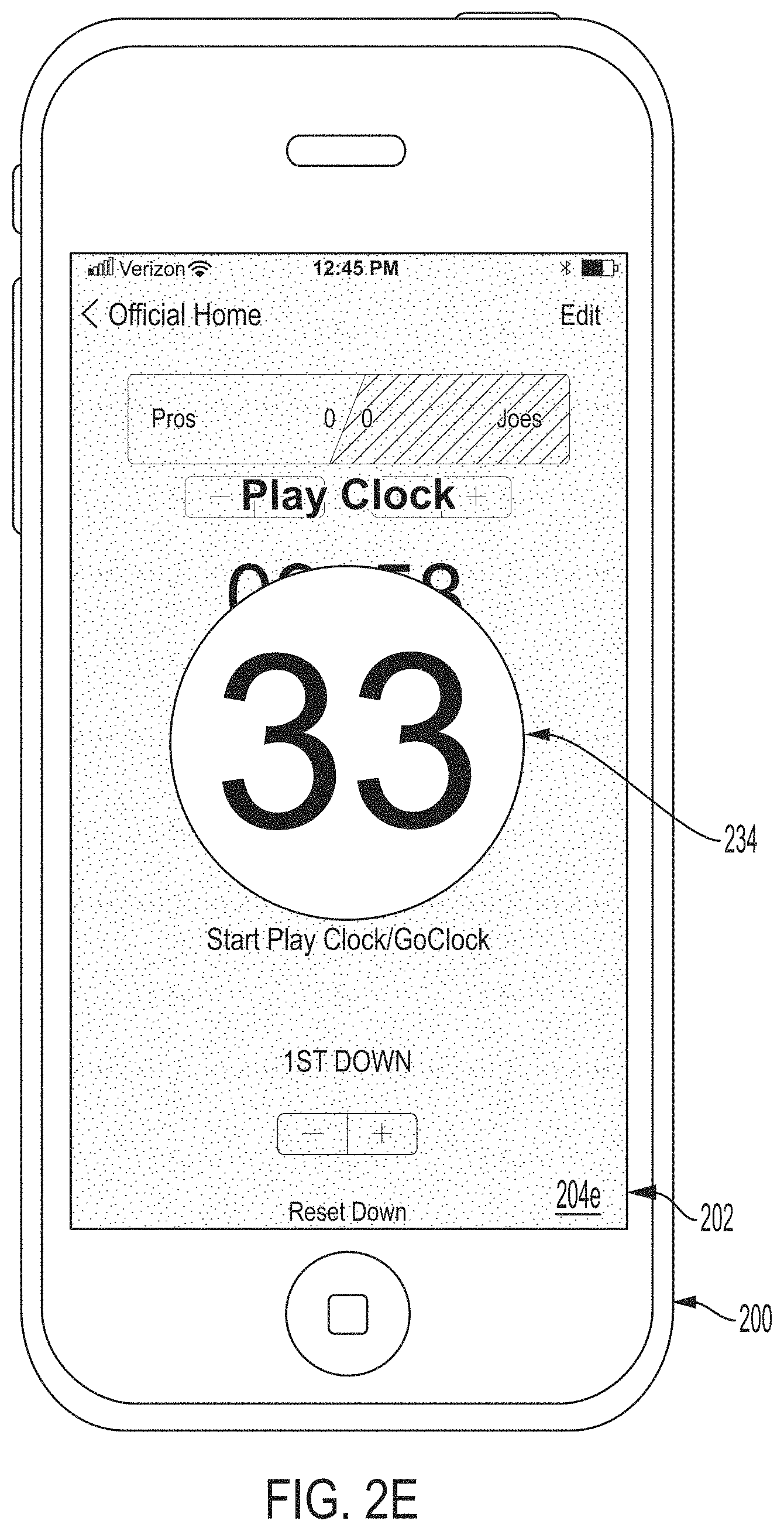 Patent US11779827 Figure 6 – System and user interface for officiating and spectating flag football