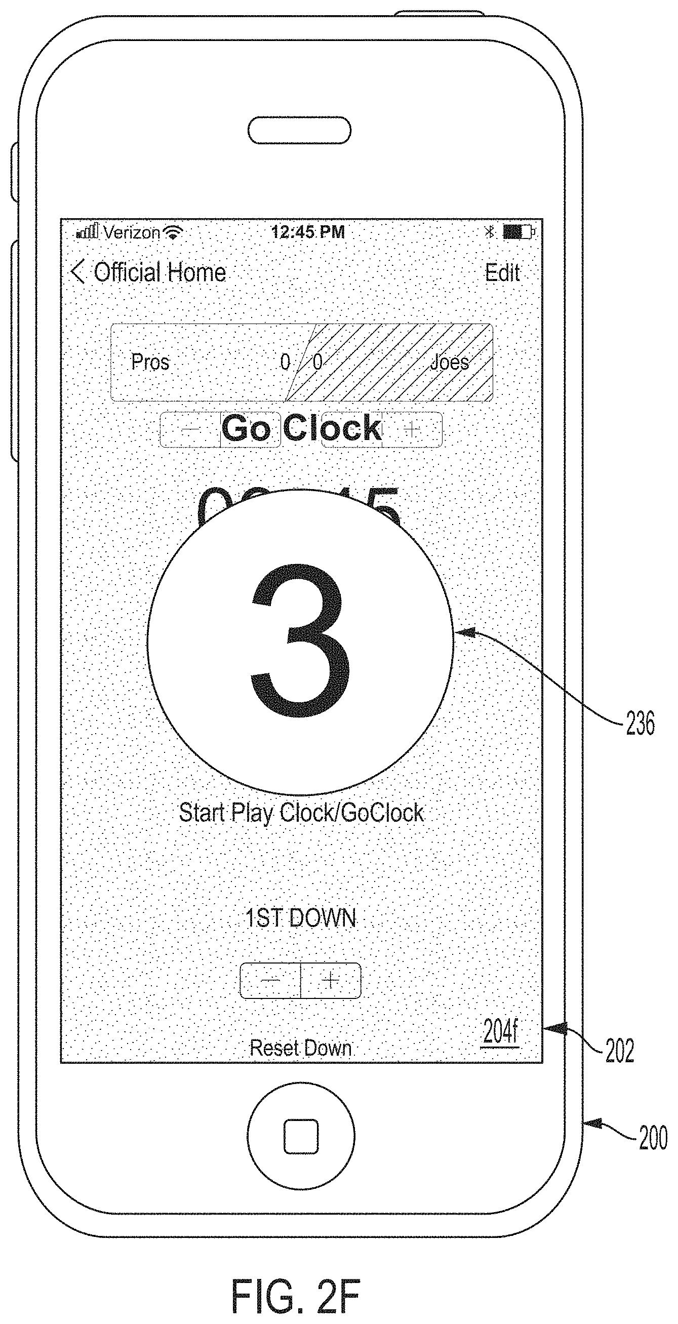 Patent US11779827 Figure 7 – System and user interface for officiating and spectating flag football