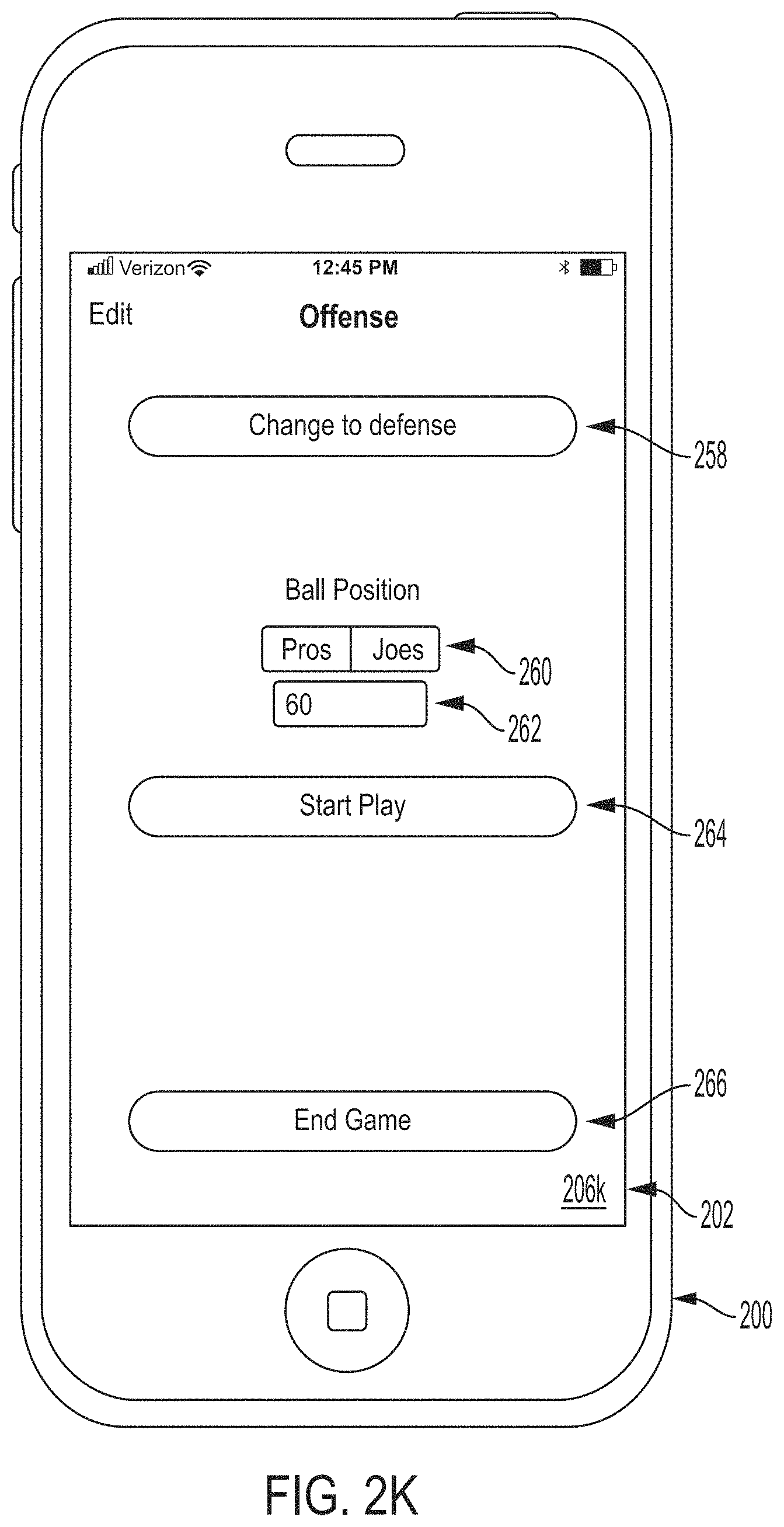 Patent US11779827 Figure 12 – System and user interface for officiating and spectating flag football