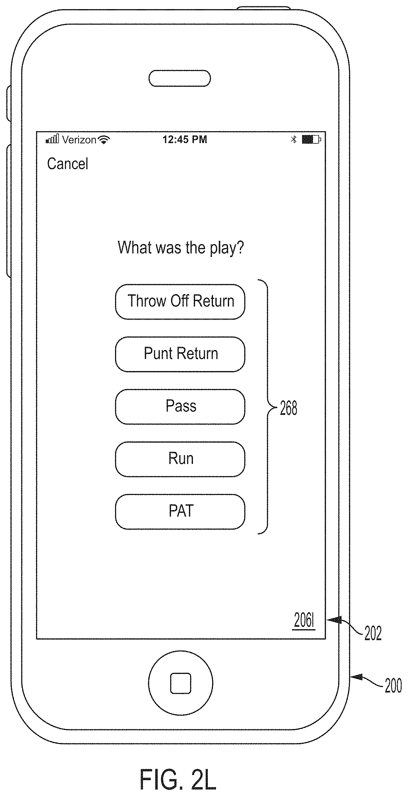 Patent US11779827 Figure 13 – System and user interface for officiating and spectating flag football