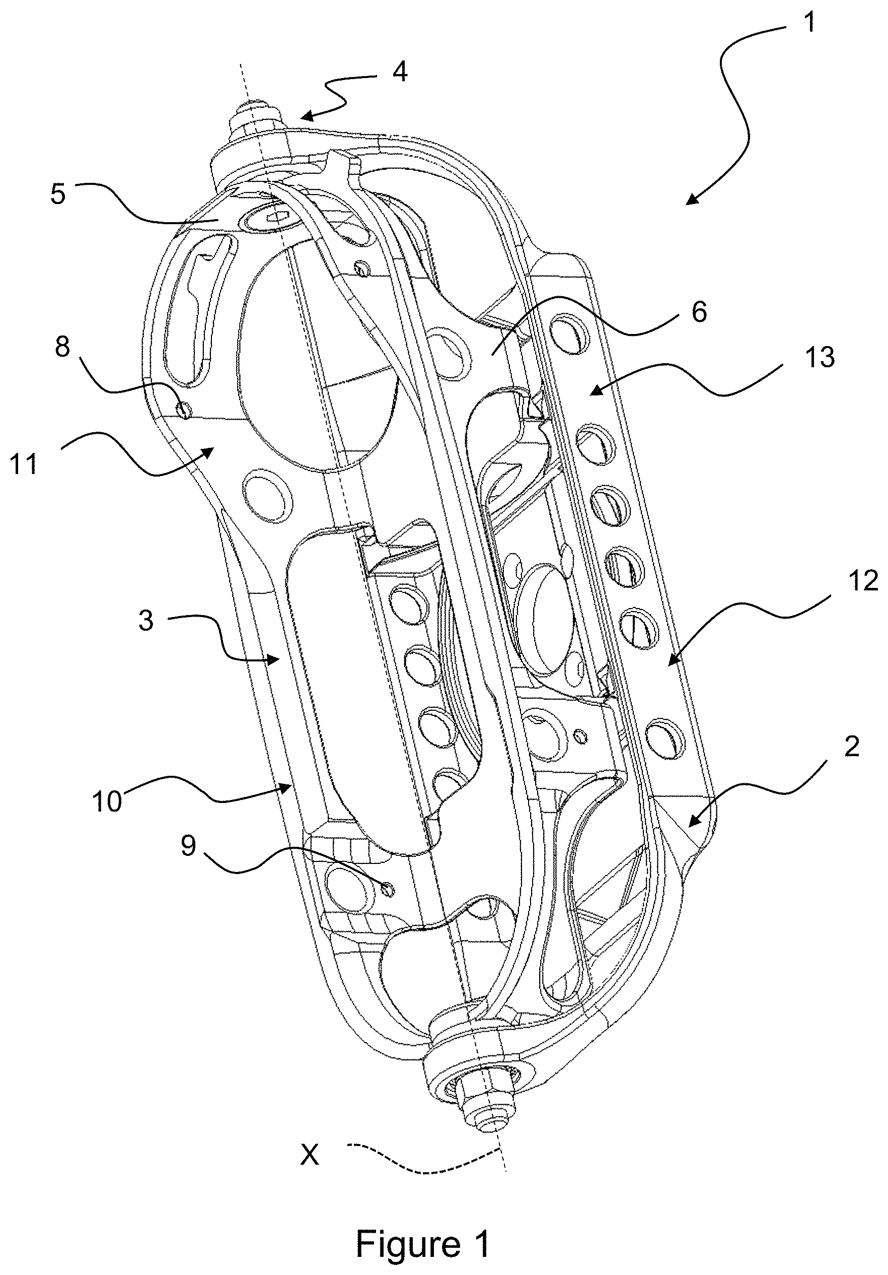 Patent US11779828 Figure 1 – Snowboard binding and snowboard