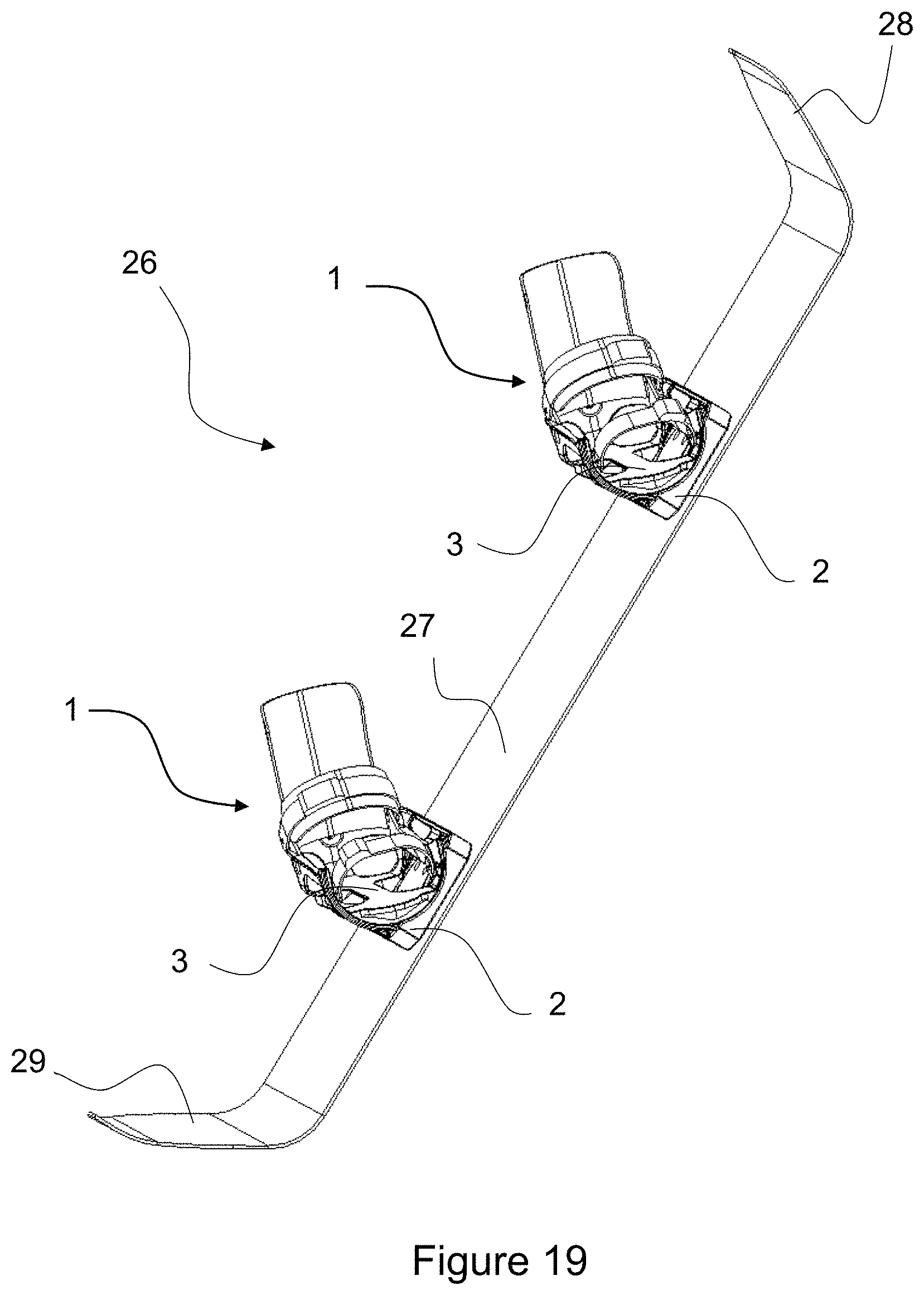 Patent US11779828 Figure 18 – Snowboard binding and snowboard