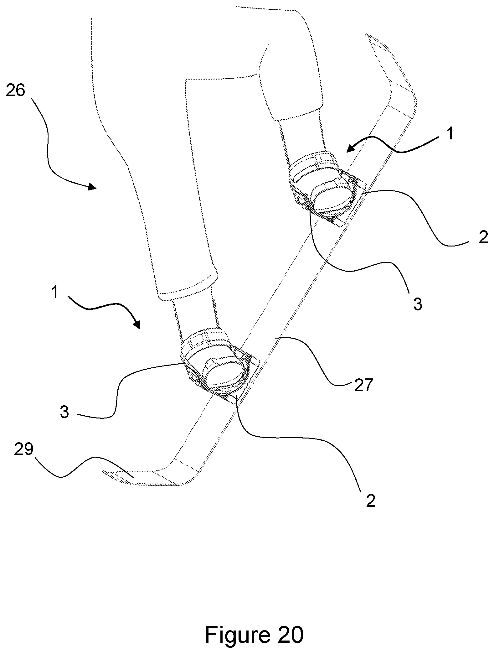 Patent US11779828 Figure 19 – Snowboard binding and snowboard