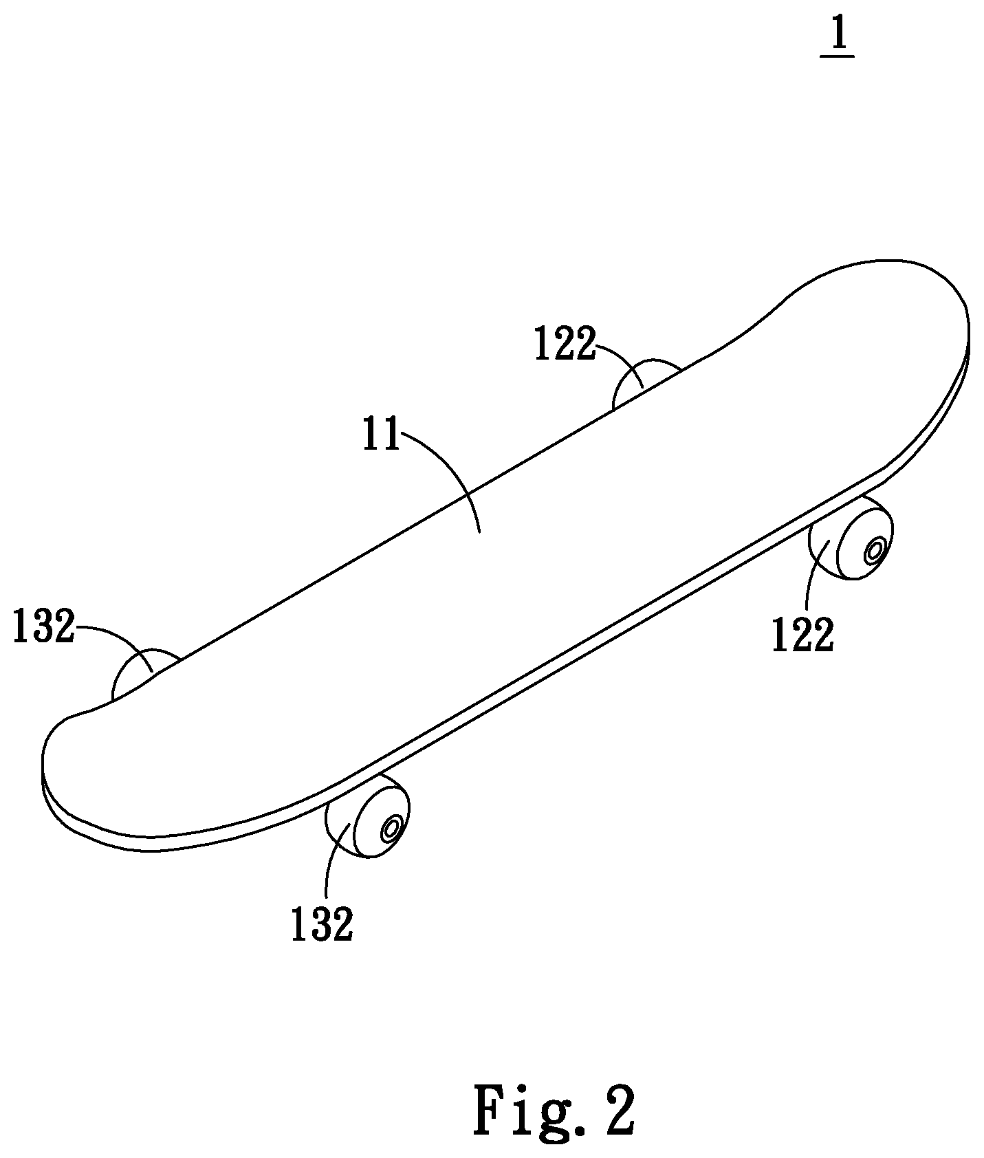 Patent US11779829 Figure 2 – Skateboard
