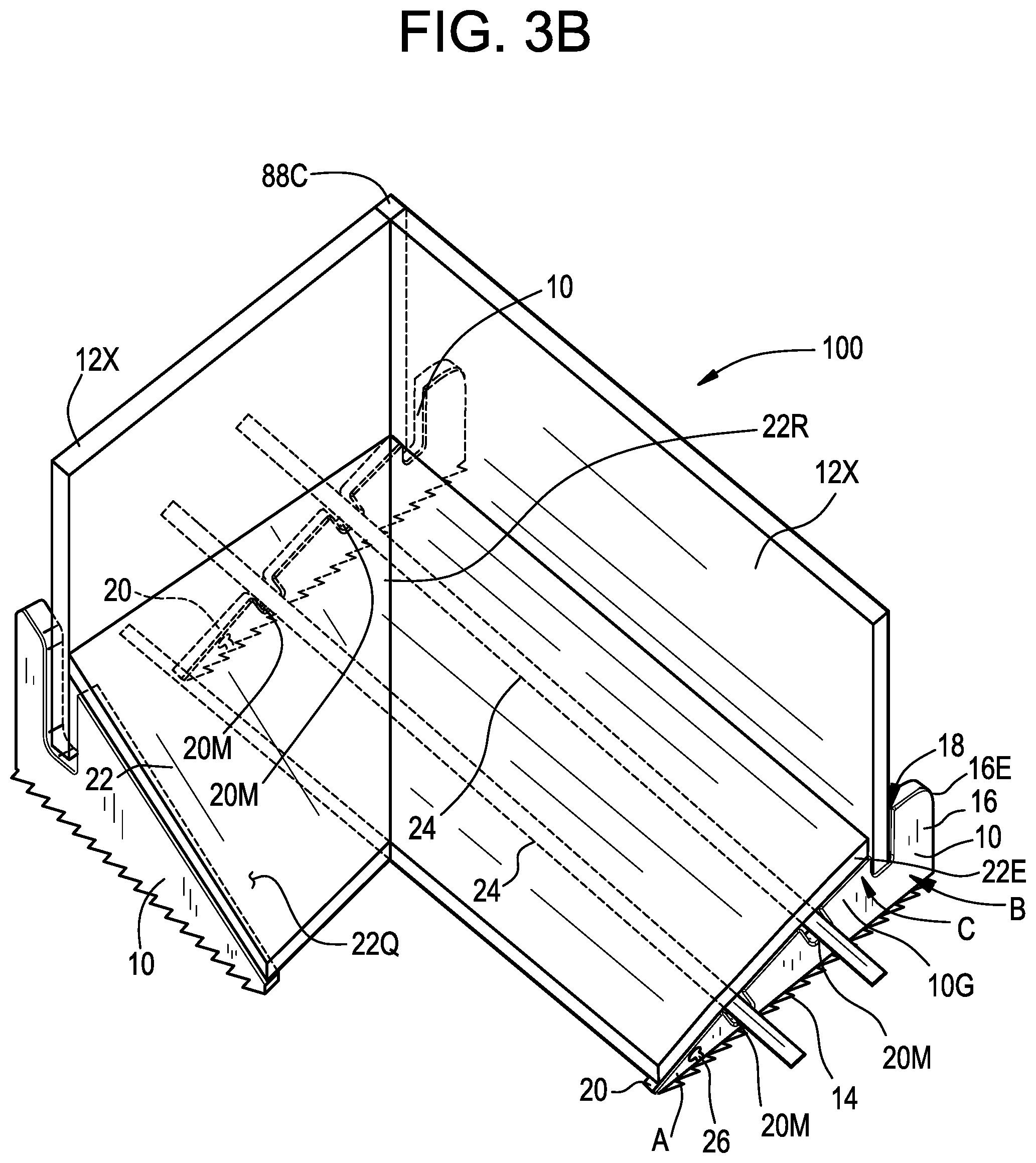 Patent US11779831 Figure 12 – Support member for elevating a retaining wall panel