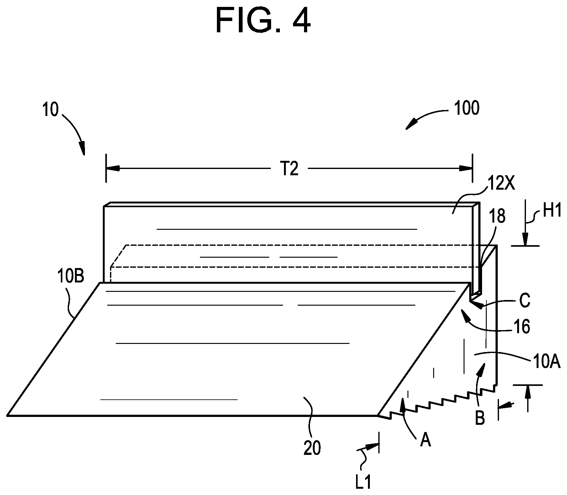 Patent US11779831 Figure 13 – Support member for elevating a retaining wall panel
