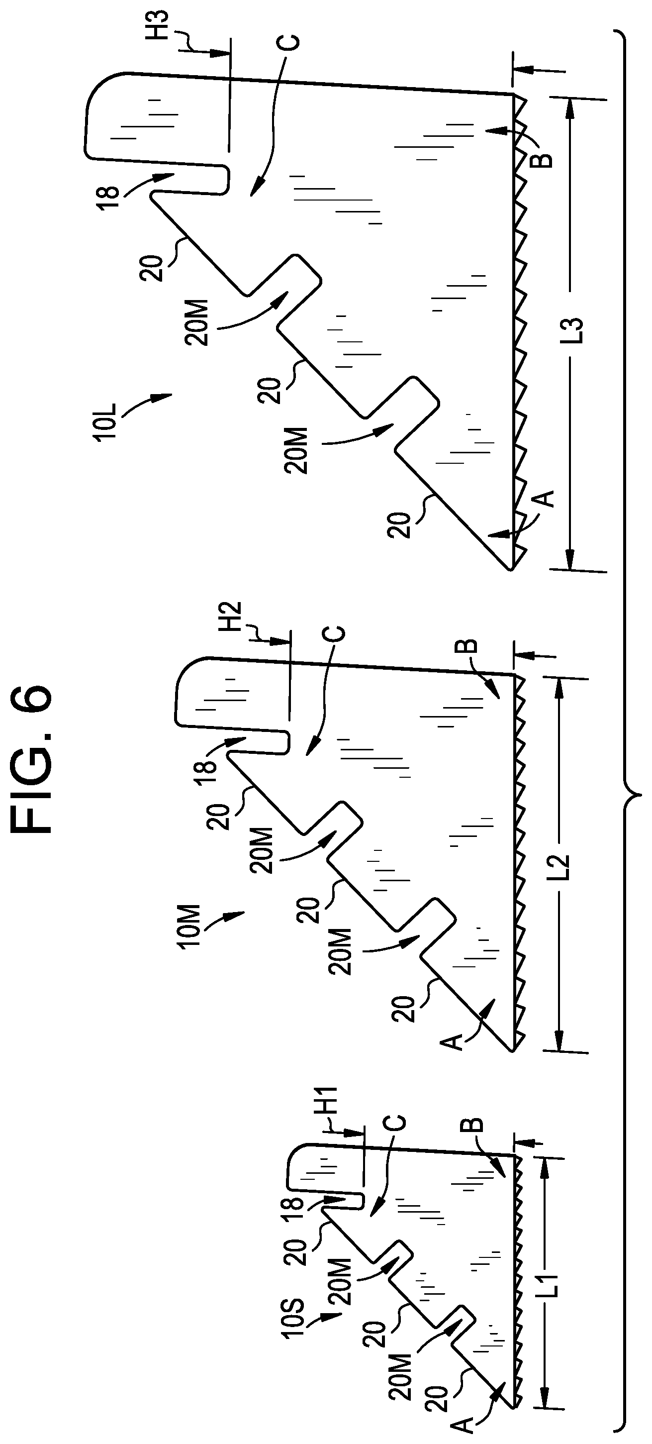 Patent US11779831 Figure 16 – Support member for elevating a retaining wall panel