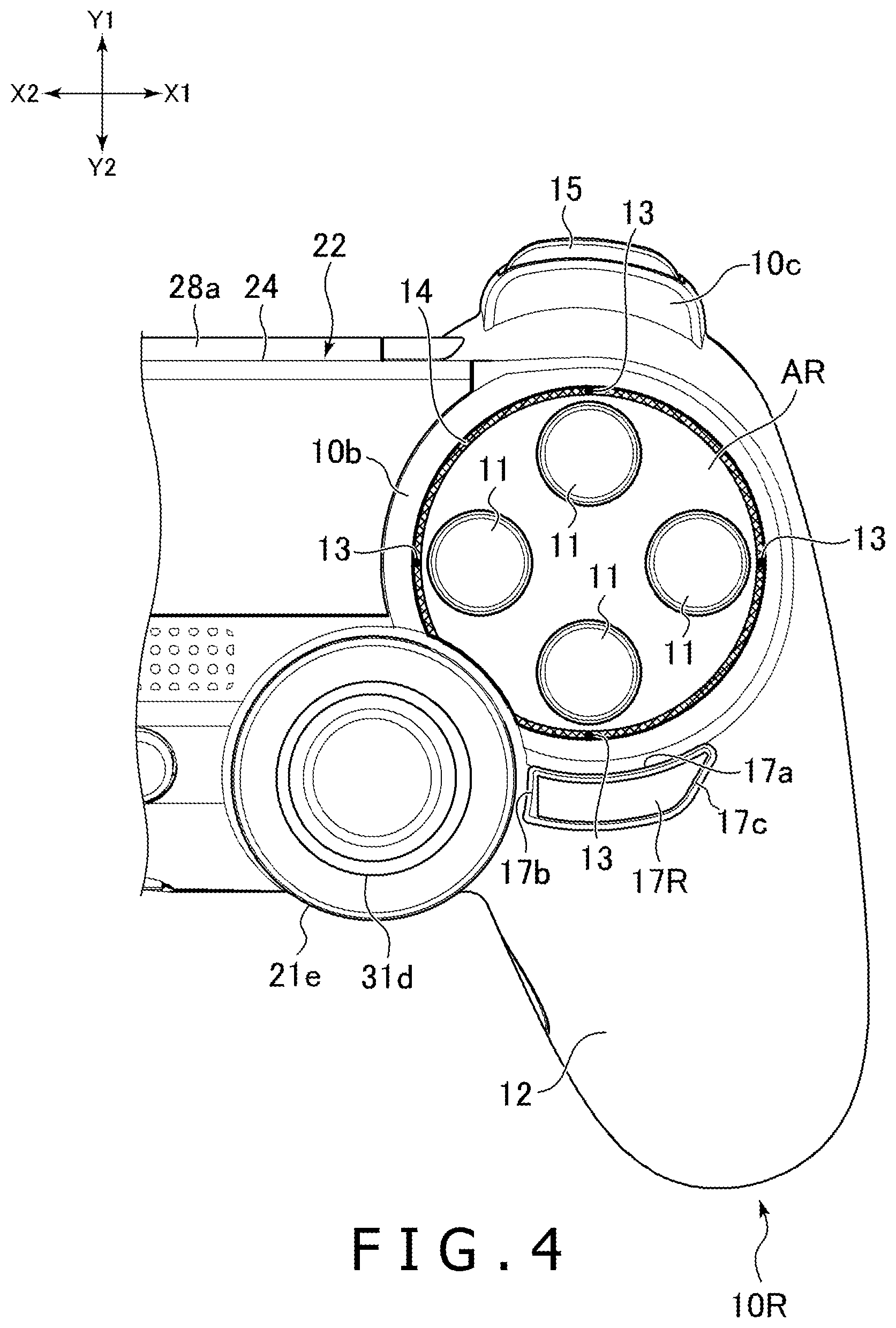 Patent US11779834 Figure 4 – Operating device