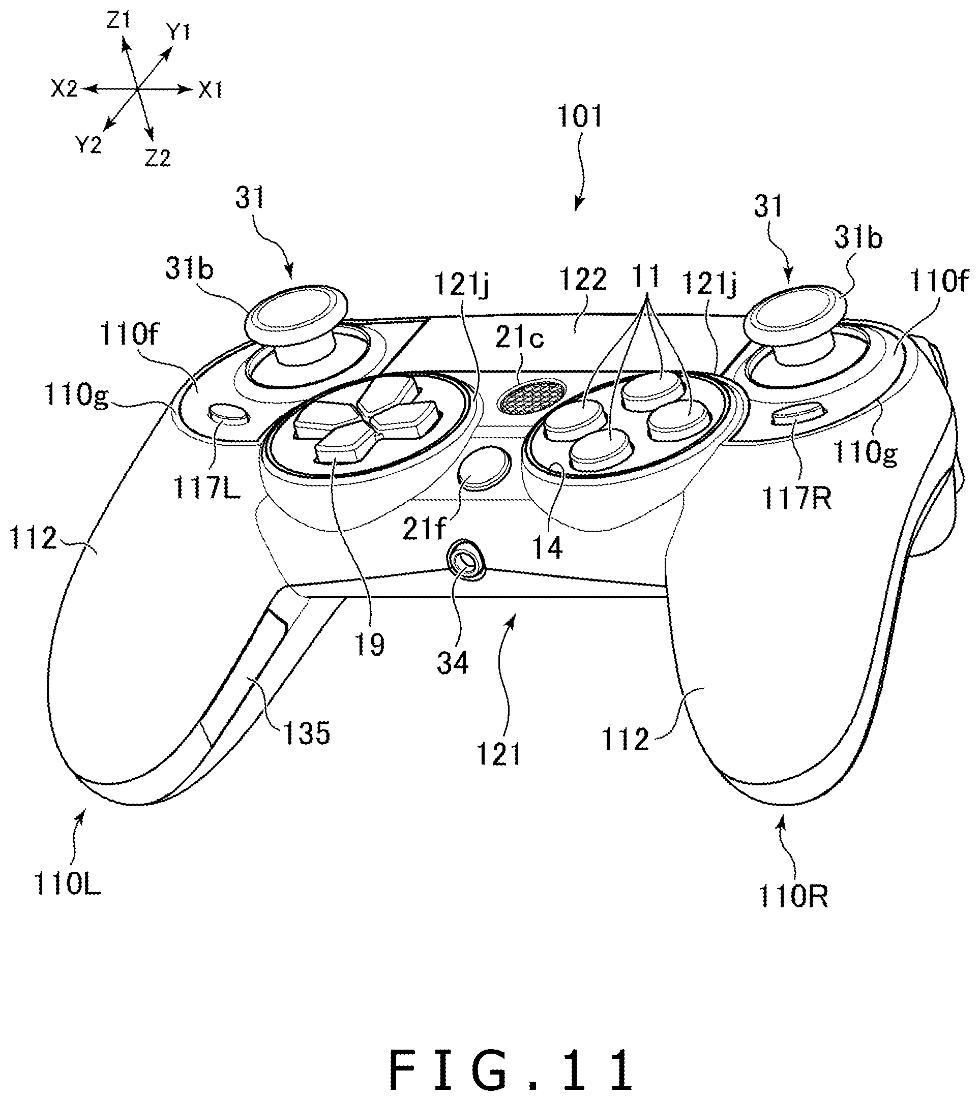 Patent US11779834 Figure 11 – Operating device