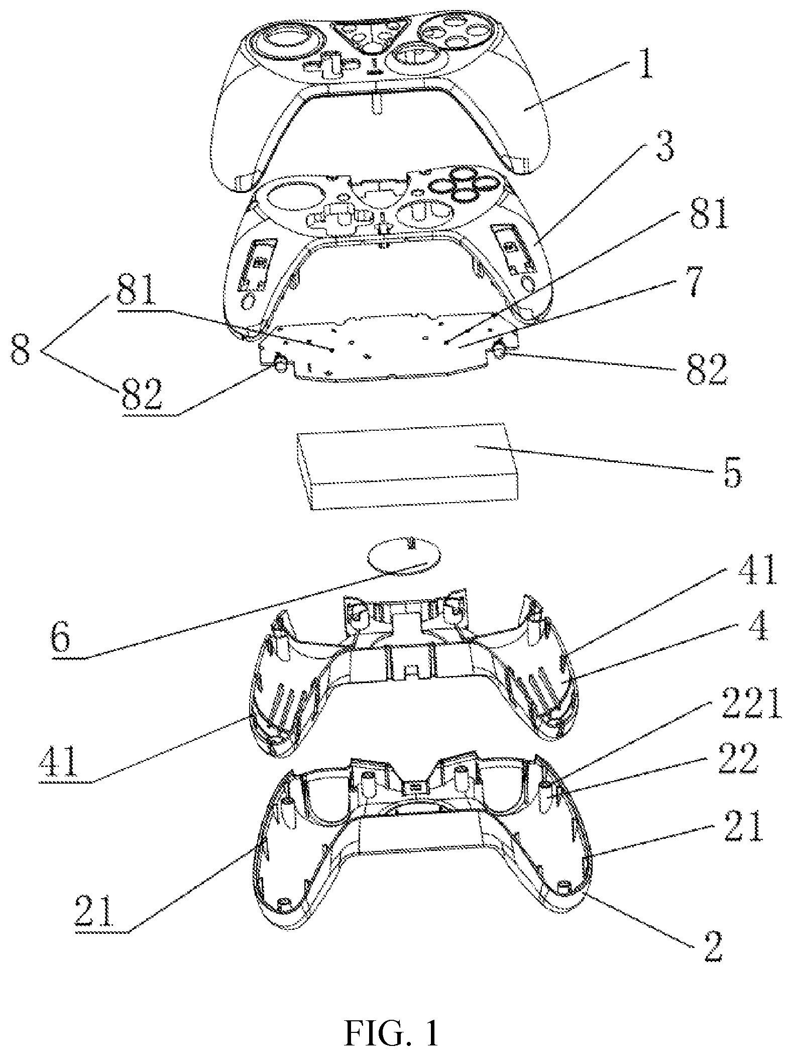 Patent US11779835 — Video game controller — Figure 1