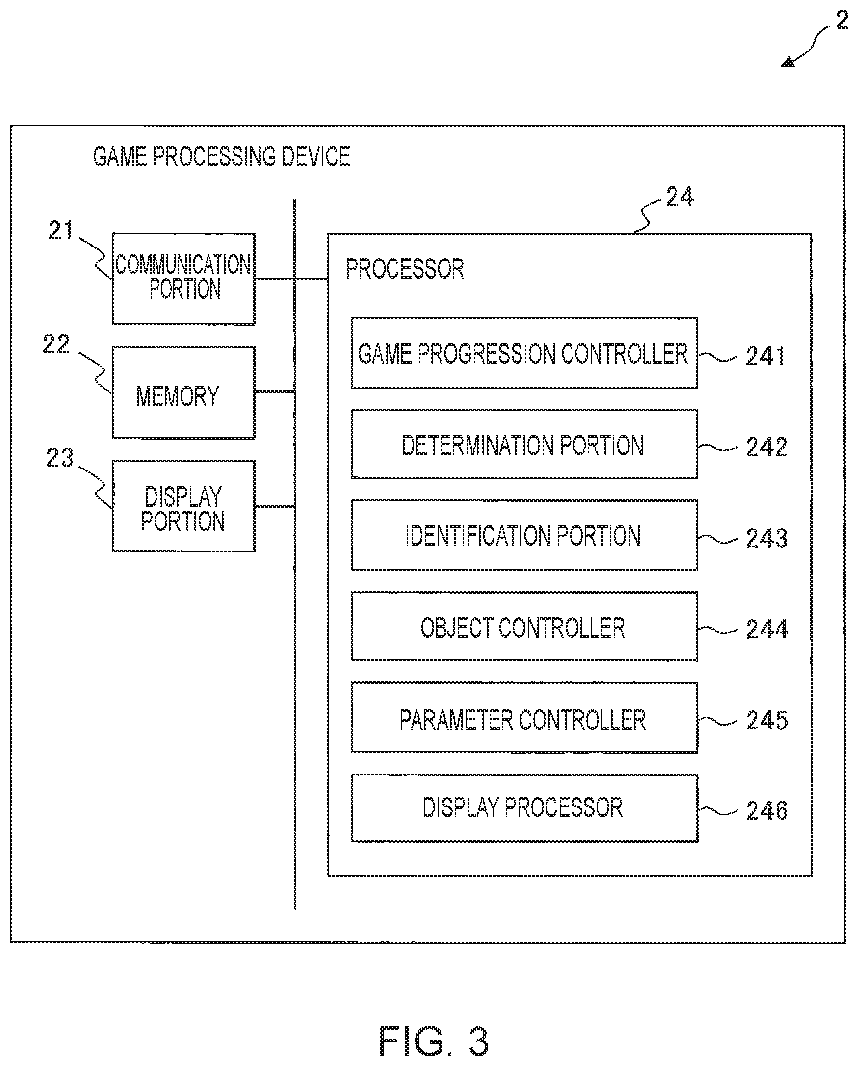 Patent US11779839 Figure 3 – Game device, control method, control program, and computer-readable recording medium having control program recorded therein
