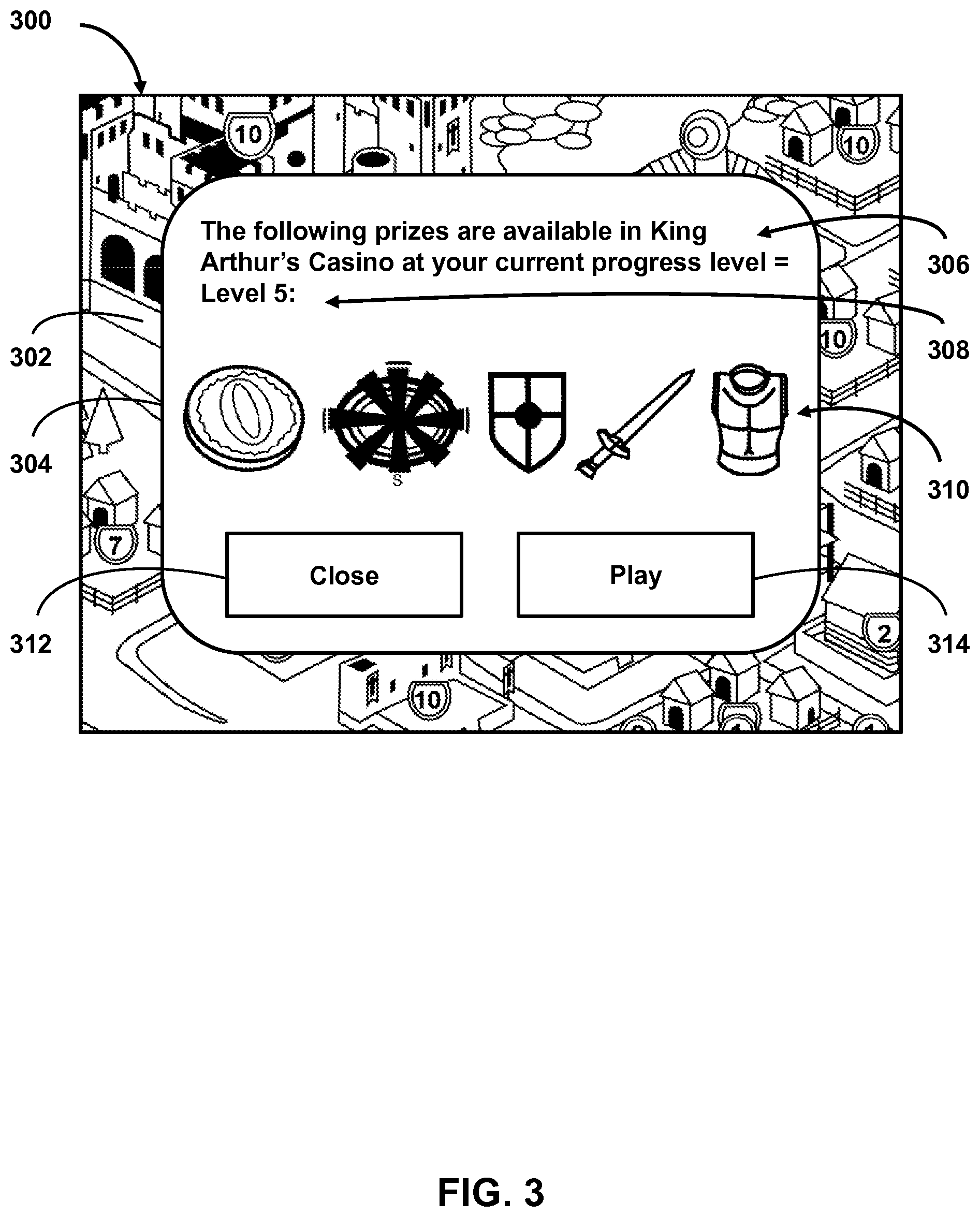 Patent US11779840 Figure 3 – System and method for providing awards to users of an online game