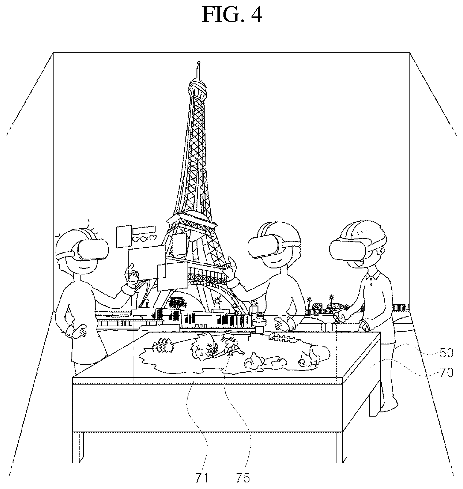 Patent US11779841 Figure 4 – Device and method for rendering VR content that provide bird's eye view perspectives