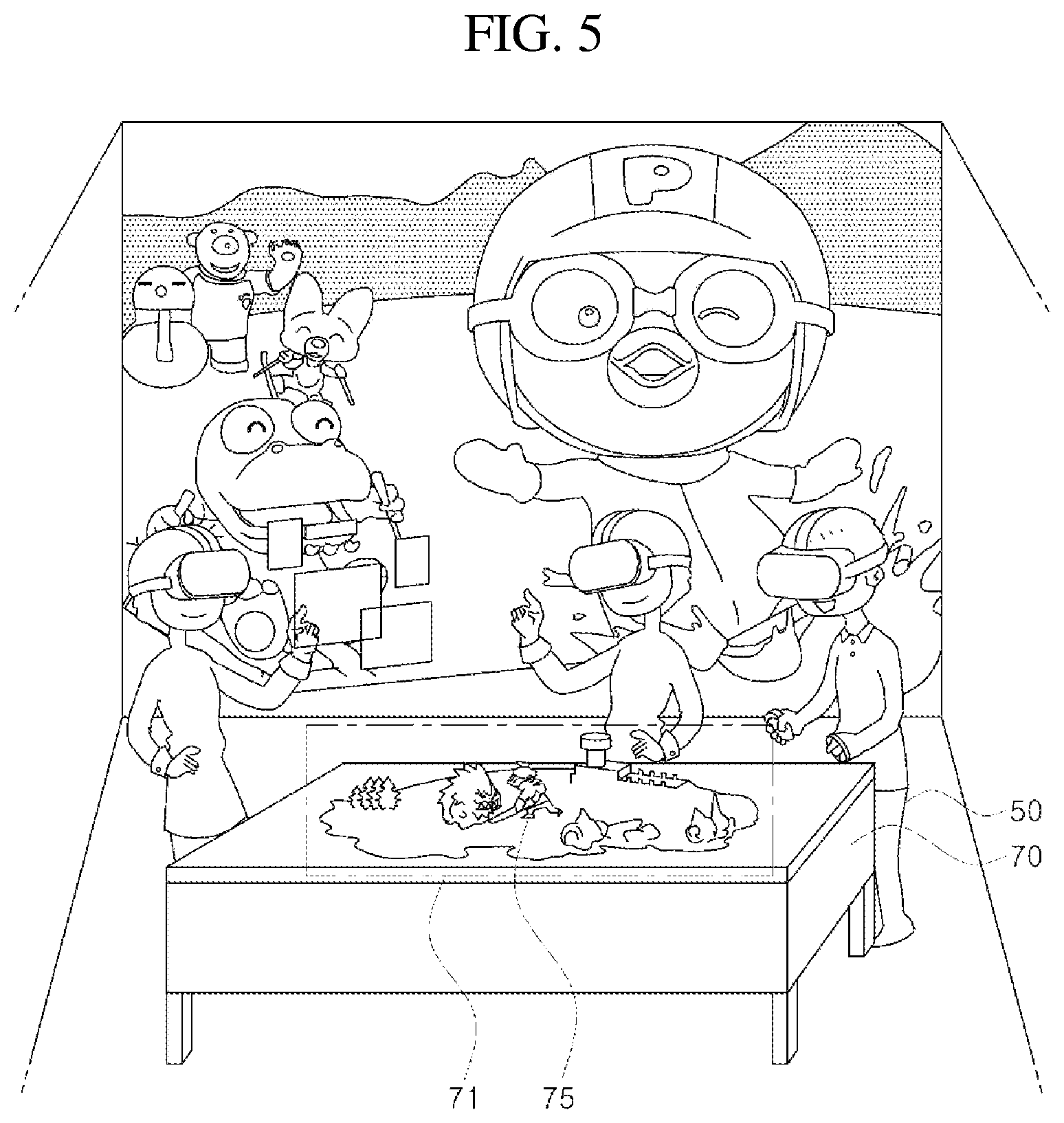 Patent US11779841 Figure 5 – Device and method for rendering VR content that provide bird's eye view perspectives