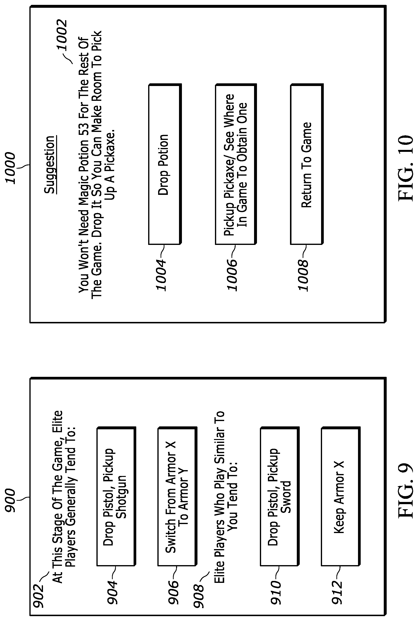 Patent US11779844 Figure 7 – Video game inventory coach