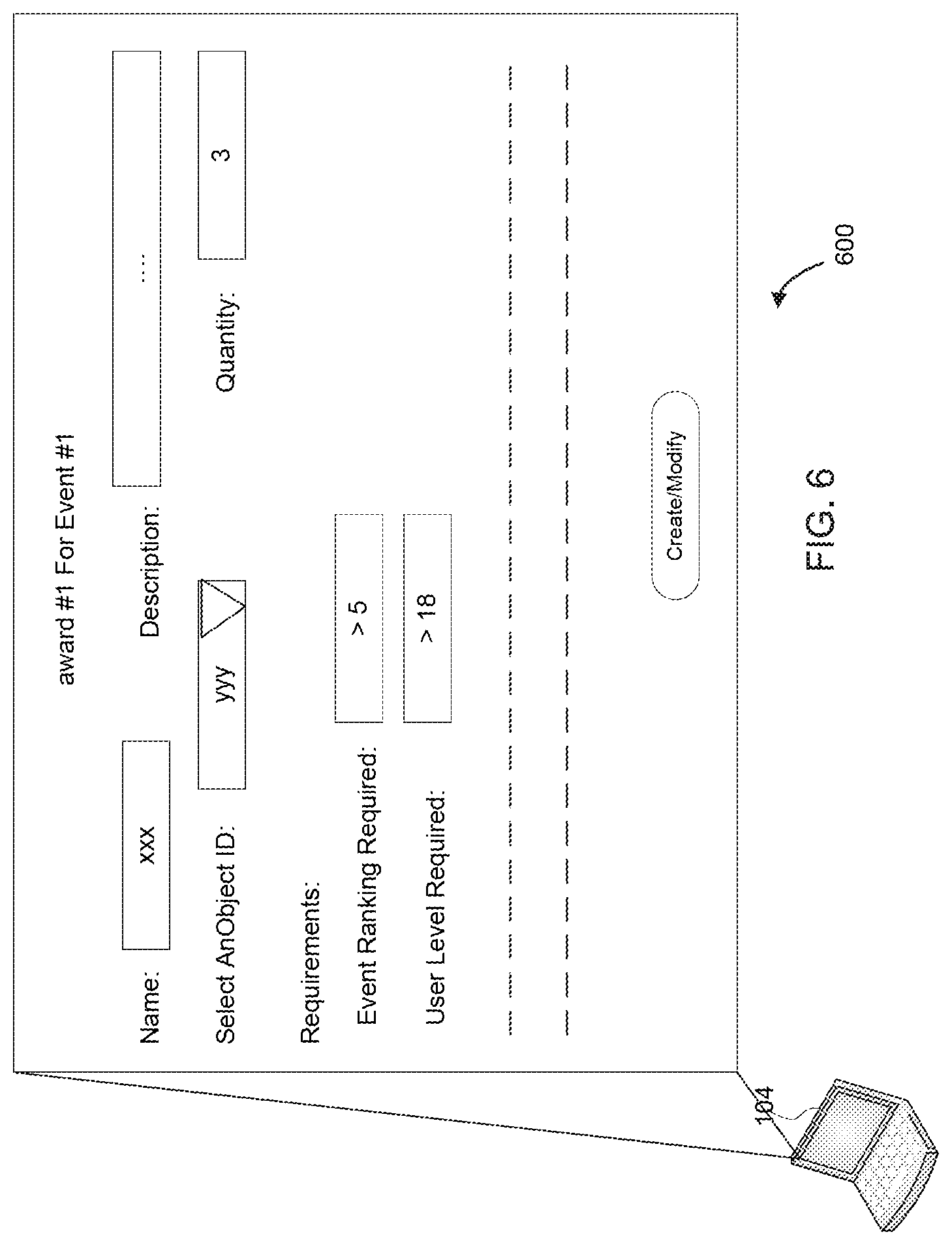 Patent US11779848 Figure 6 – Facilitating event implementation in an online game