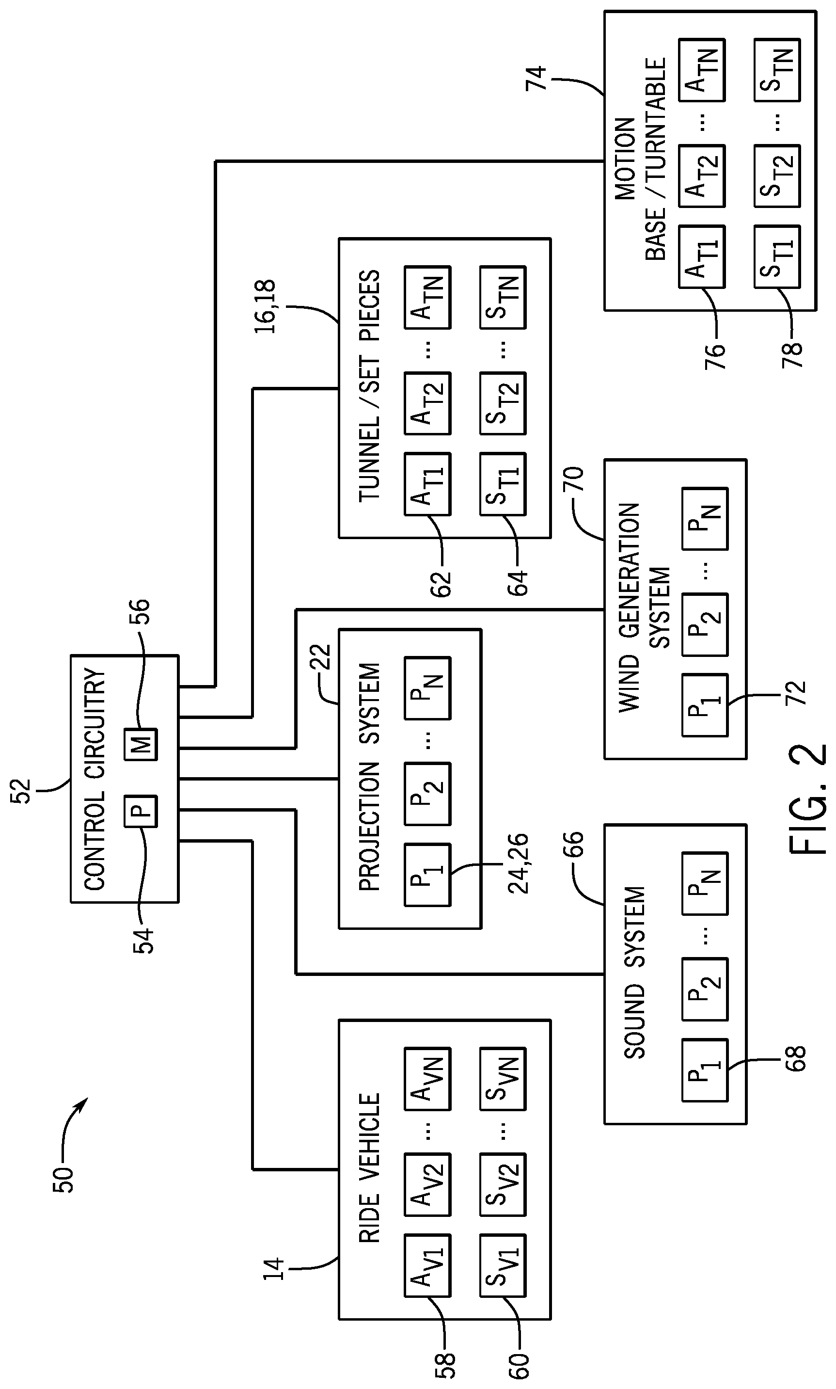 Patent US11779850 Figure 2 – Amusement park ride tunnel