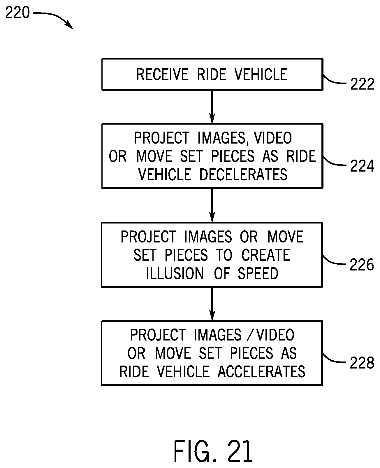 Patent US11779850 Figure 13 – Amusement park ride tunnel