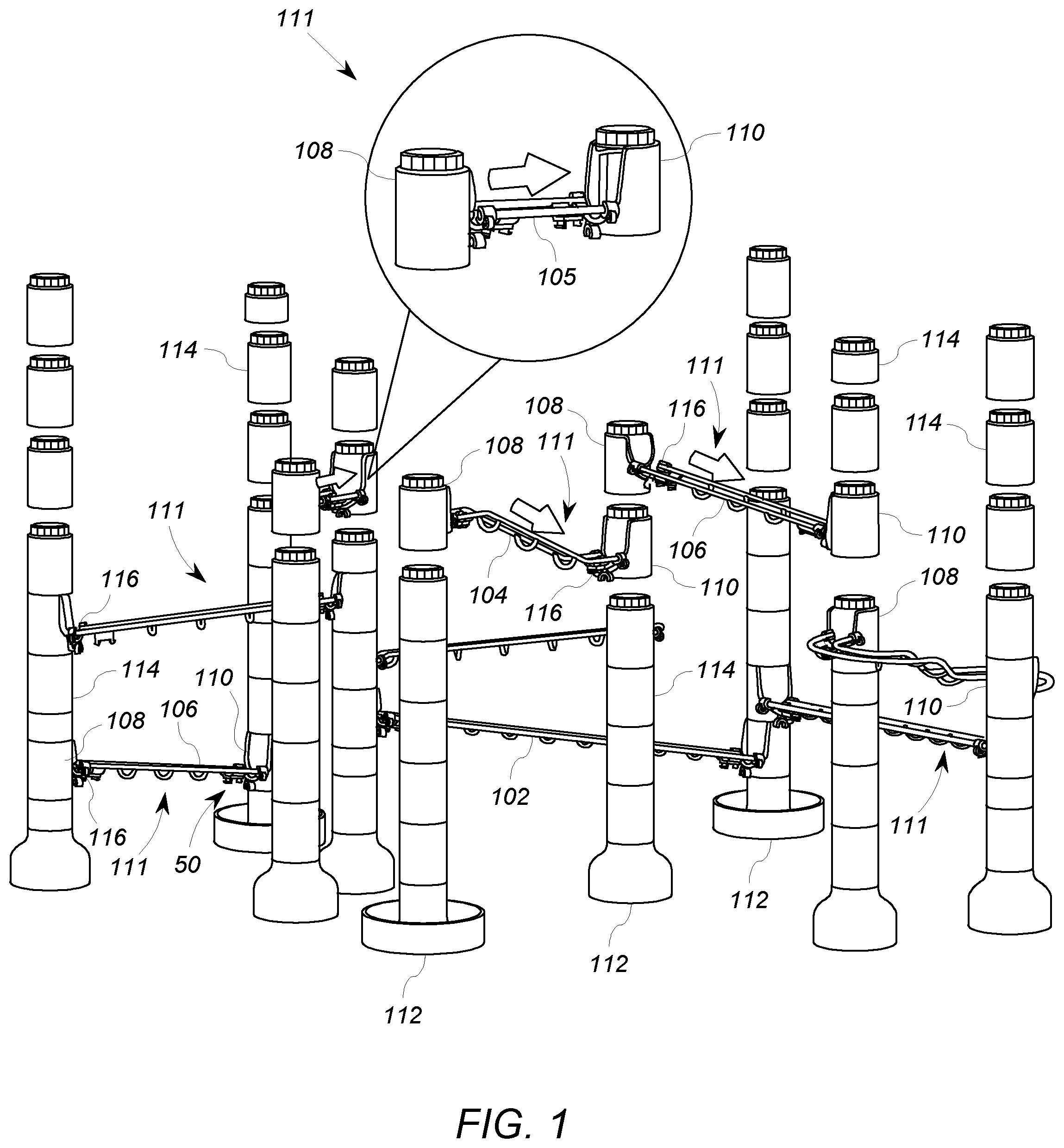 Patent US11779853 Figure 1 – Marble track connection system
