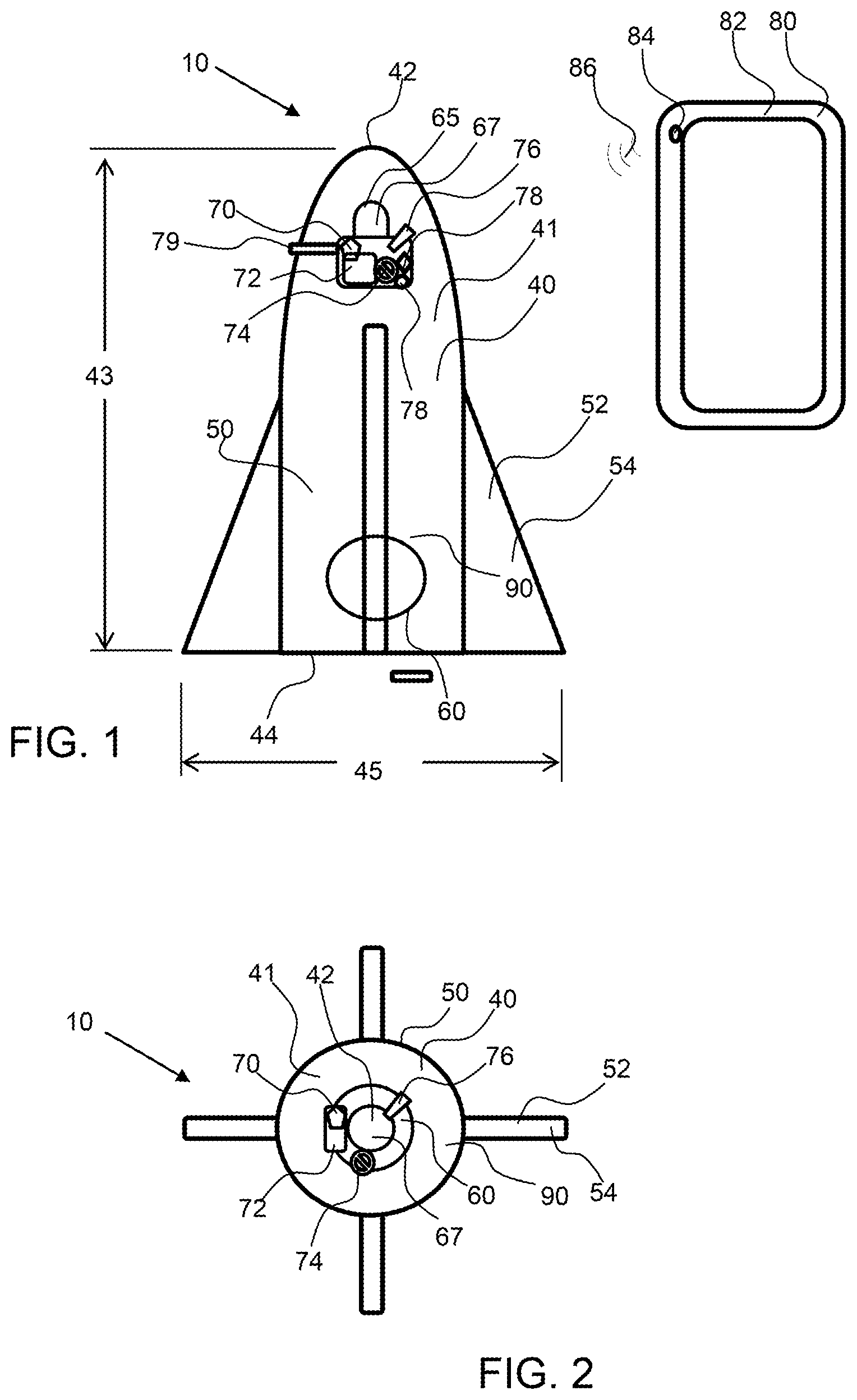 Patent US11779854 Figure 1 – Underwater retrieval game method employing a submersible target