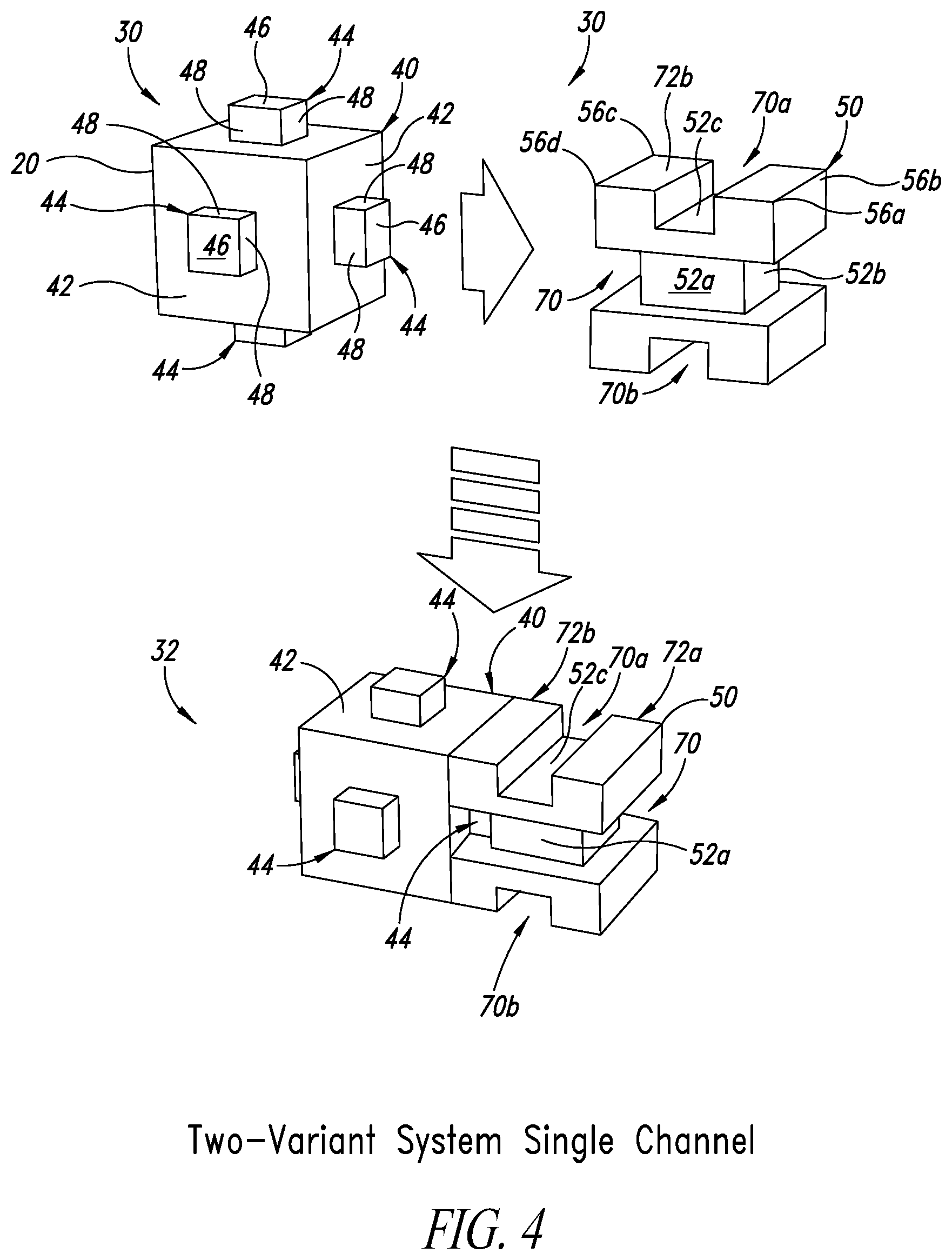 Patent US11779855 Figure 4 – Modular toy block system