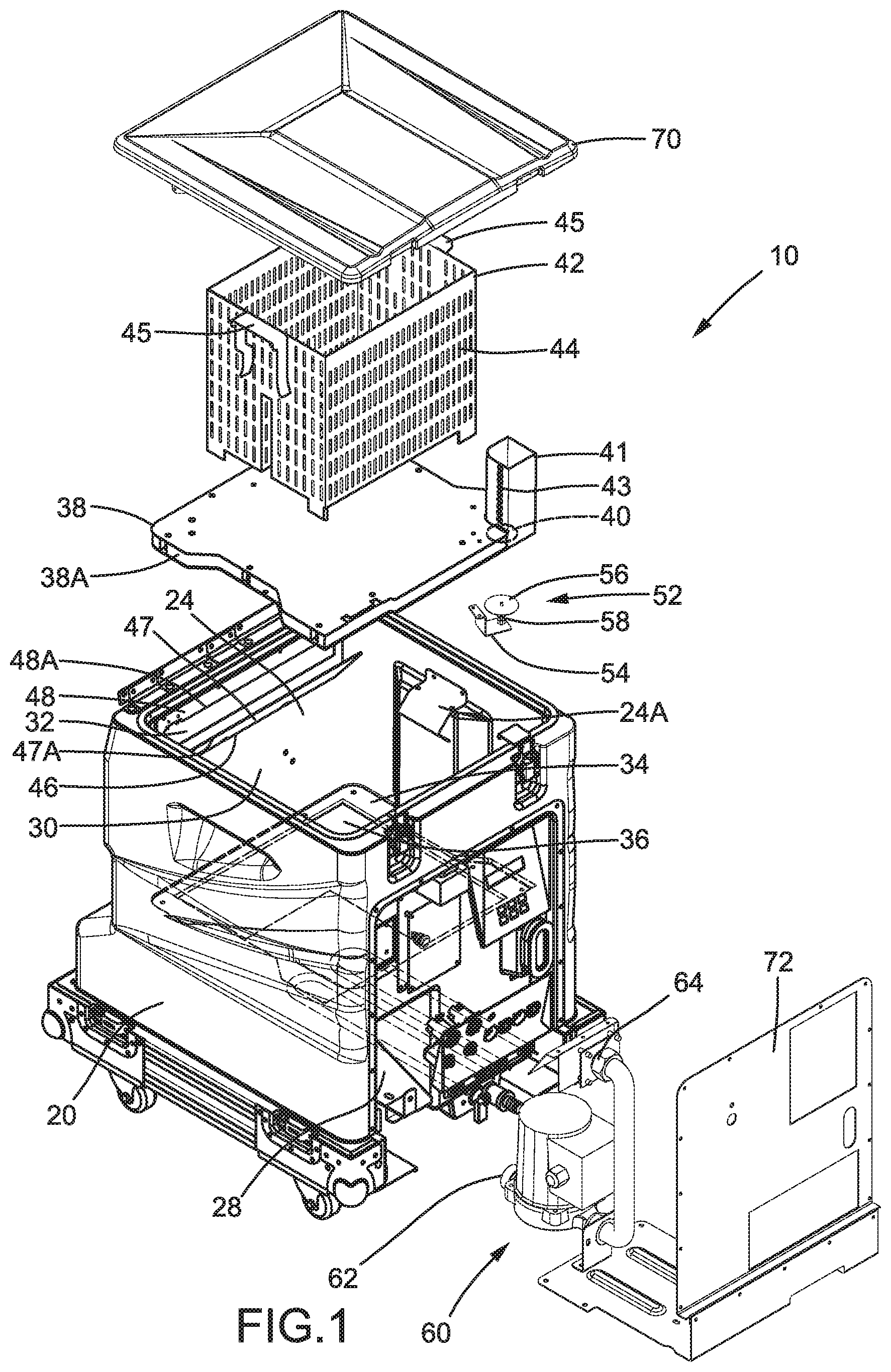 Patent US11779856 Figure 1 – Smoke generator using dry ice