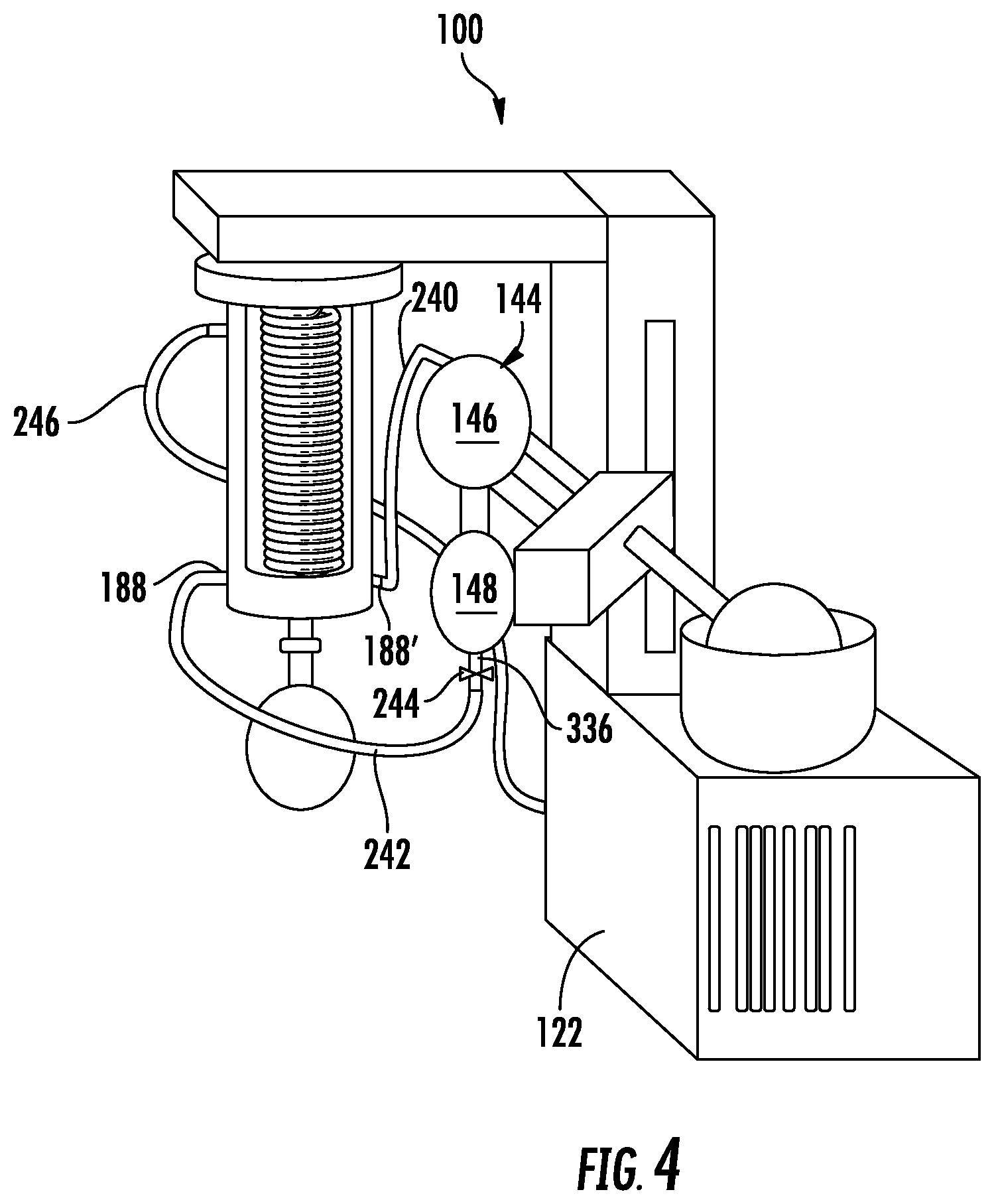 Patent US11779857 Figure 4 – Distillation and rotary evaporation apparatuses, devices and systems