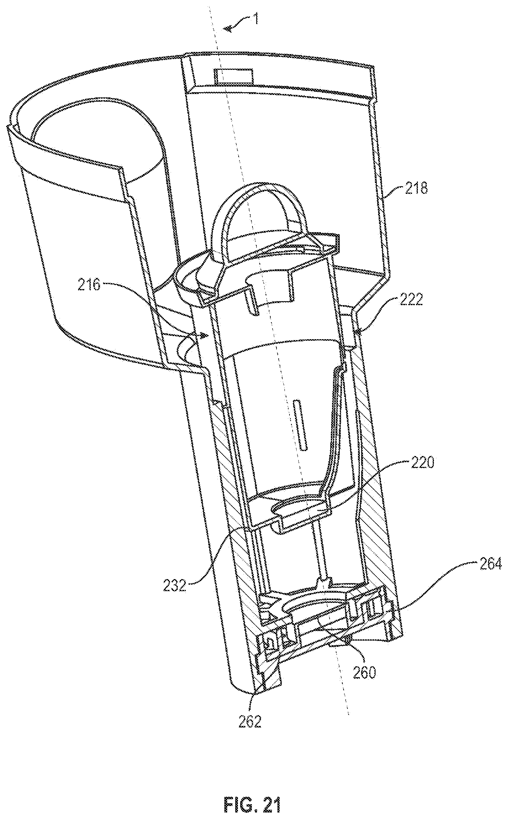 Patent US11779865 Figure 11 – Gravity-fed filter interconnect utilizing coded polymagnets