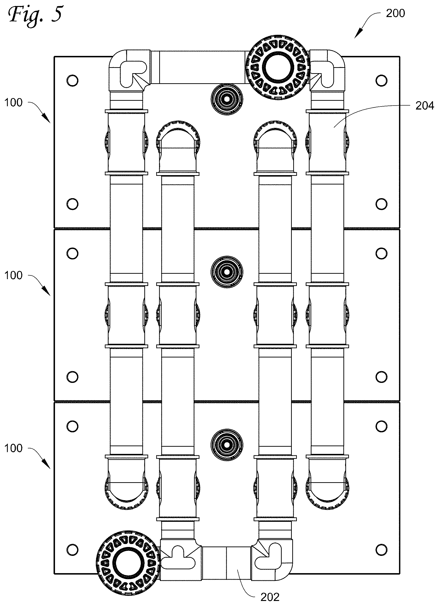 Patent US11779866 Figure 5 – Modular filter manifold