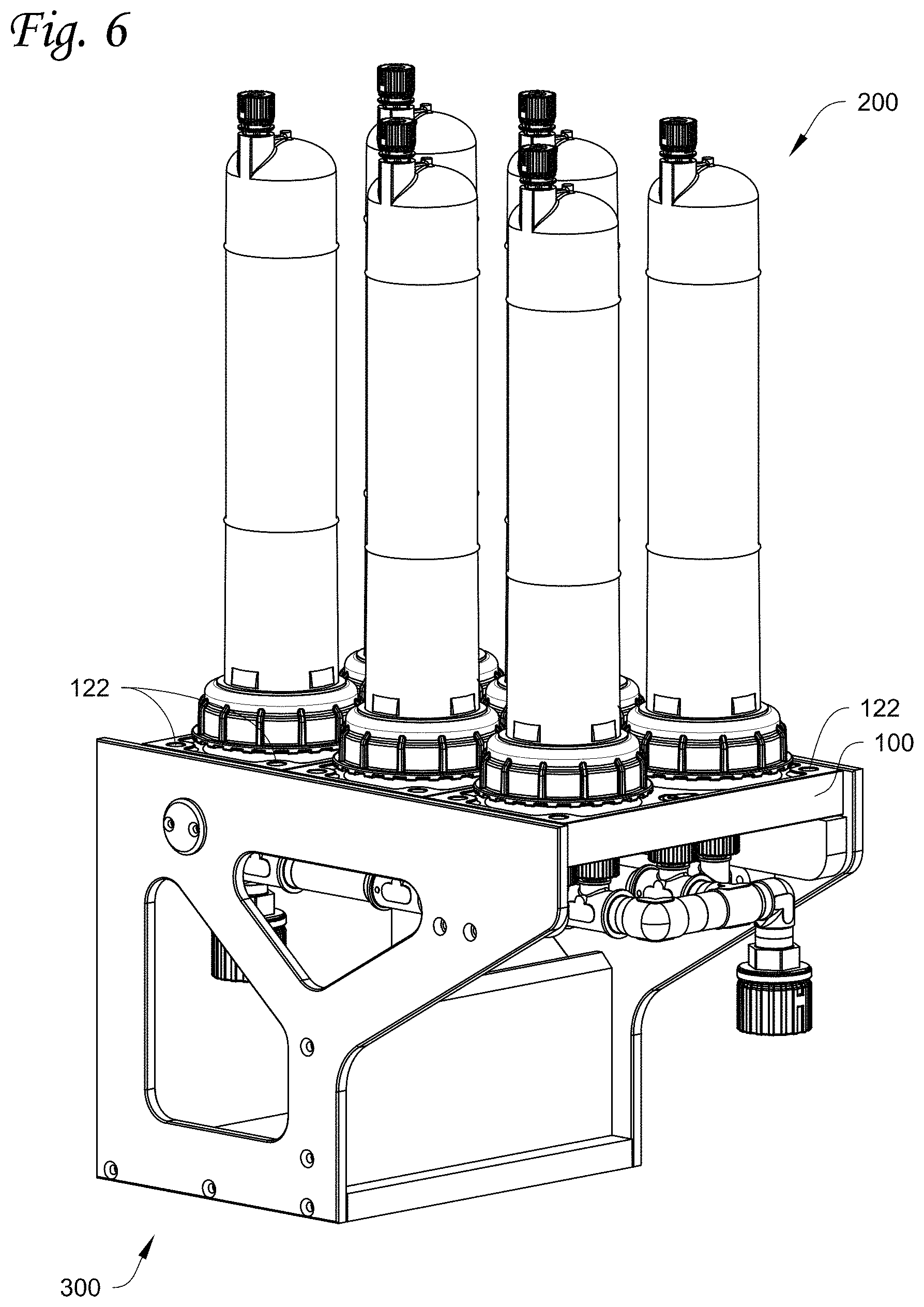 Patent US11779866 Figure 6 – Modular filter manifold