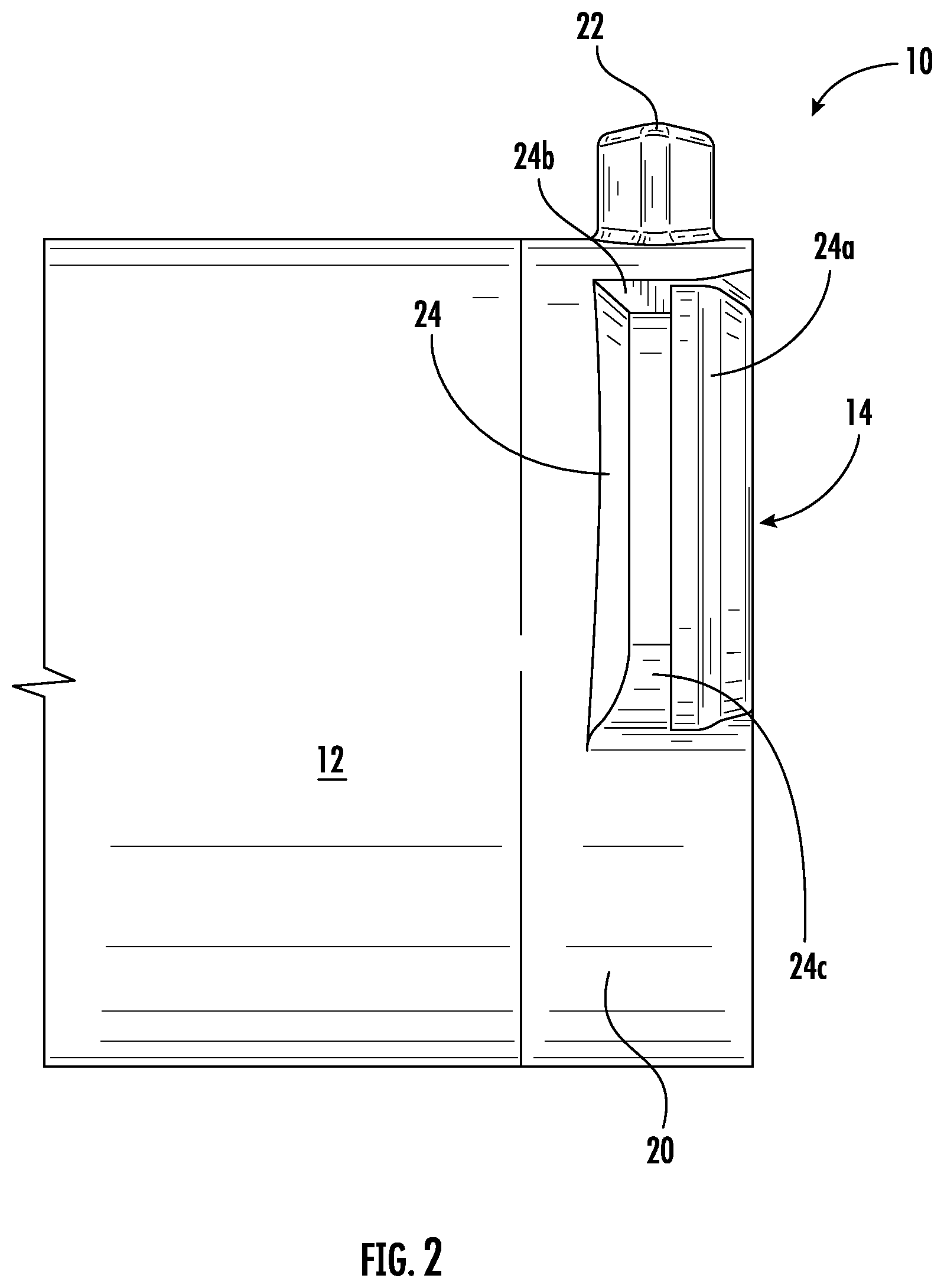 Patent US11779867 Figure 2 – Mechanical interlock system for a filter