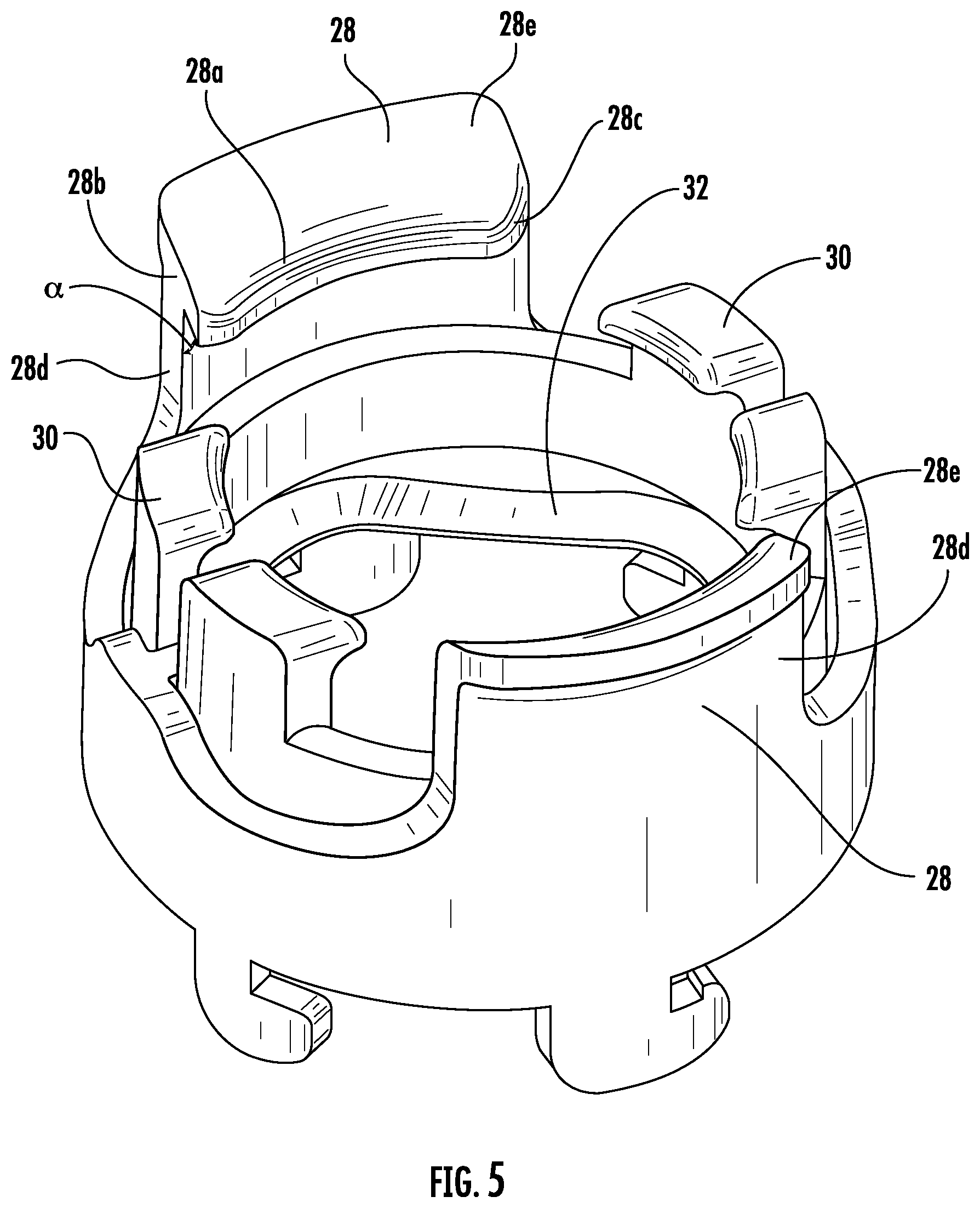 Patent US11779867 Figure 5 – Mechanical interlock system for a filter