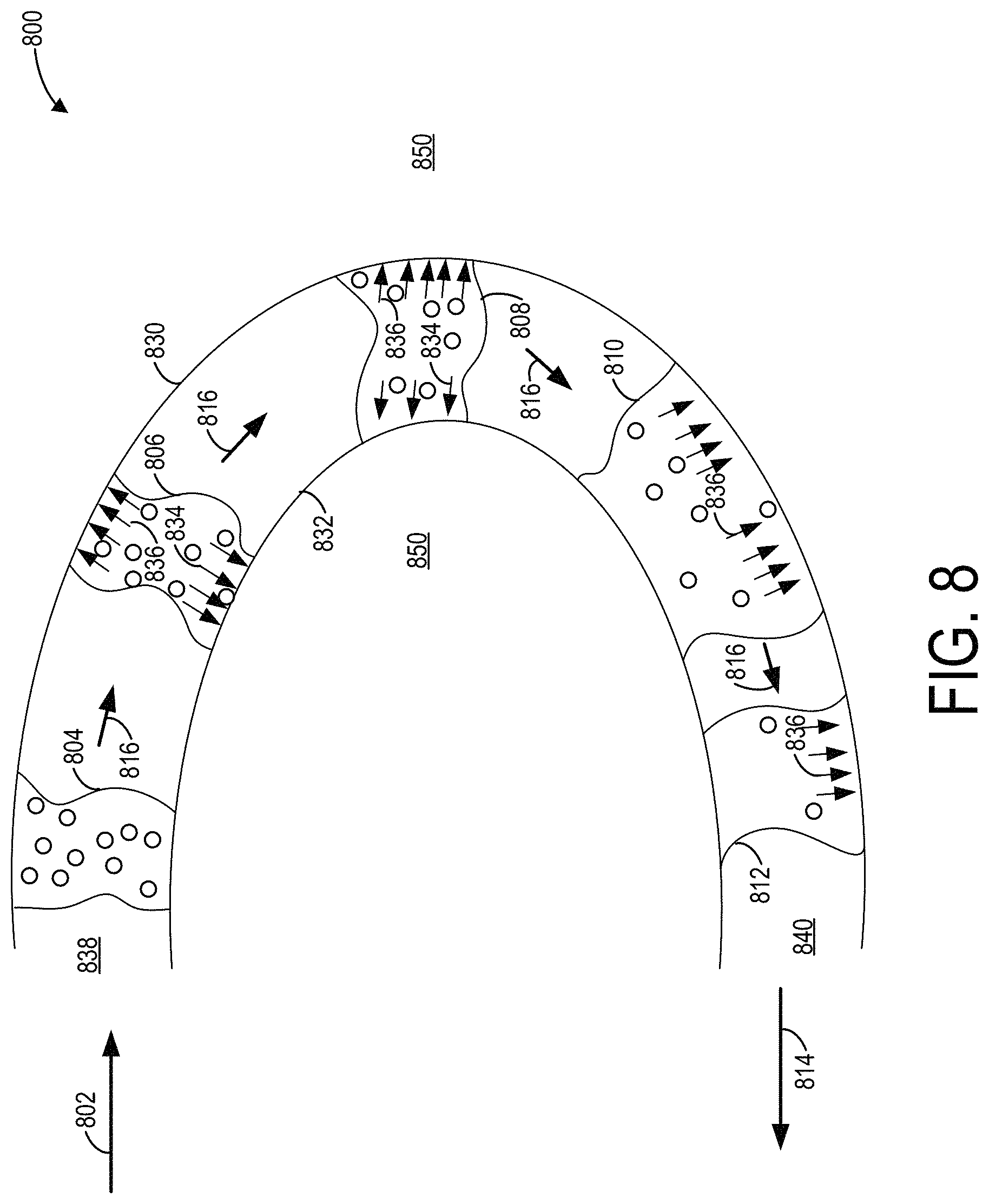 Patent US11779869 Figure 8 – Multiplex inertial filter, collector and separator