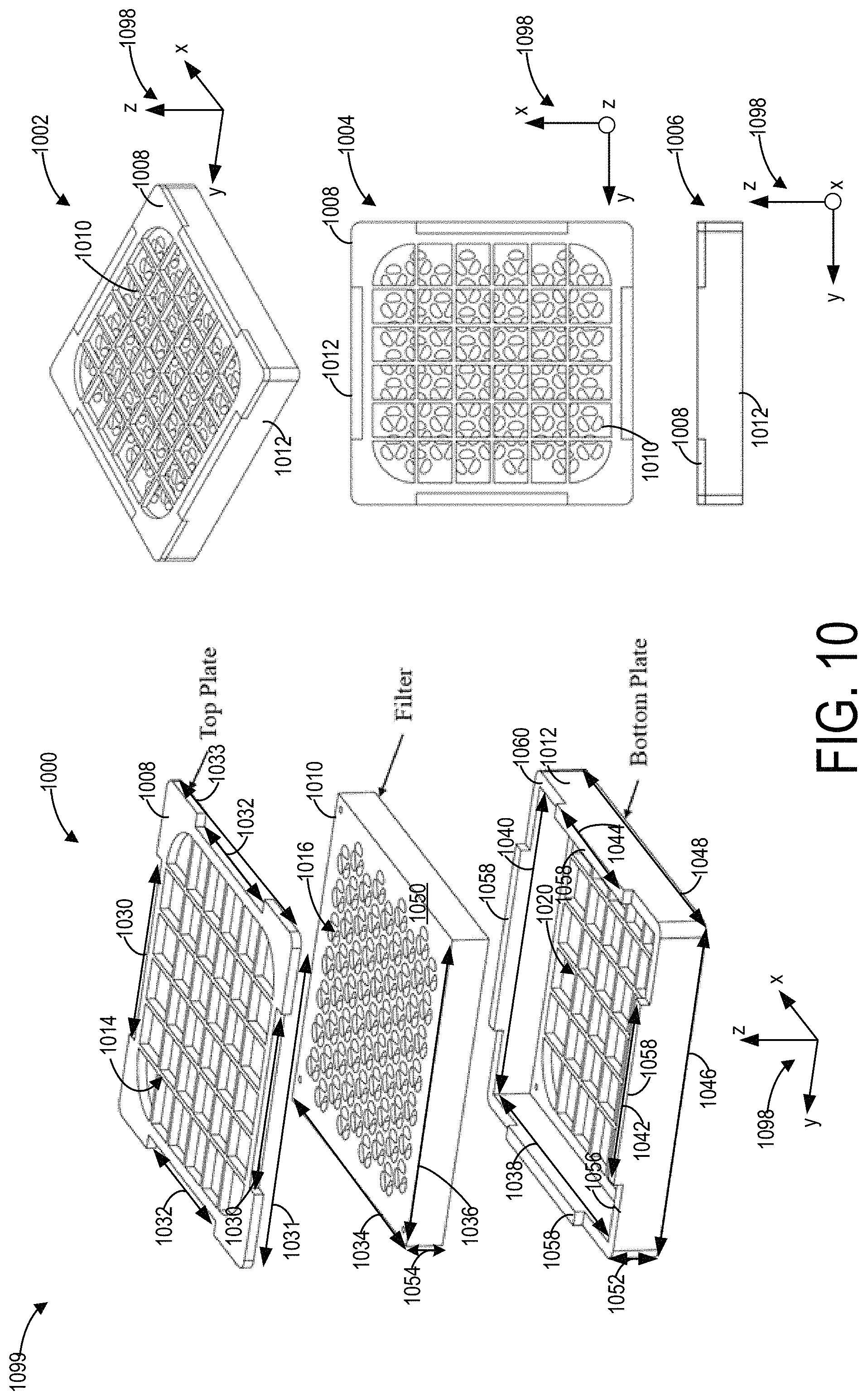 Patent US11779869 Figure 10 – Multiplex inertial filter, collector and separator