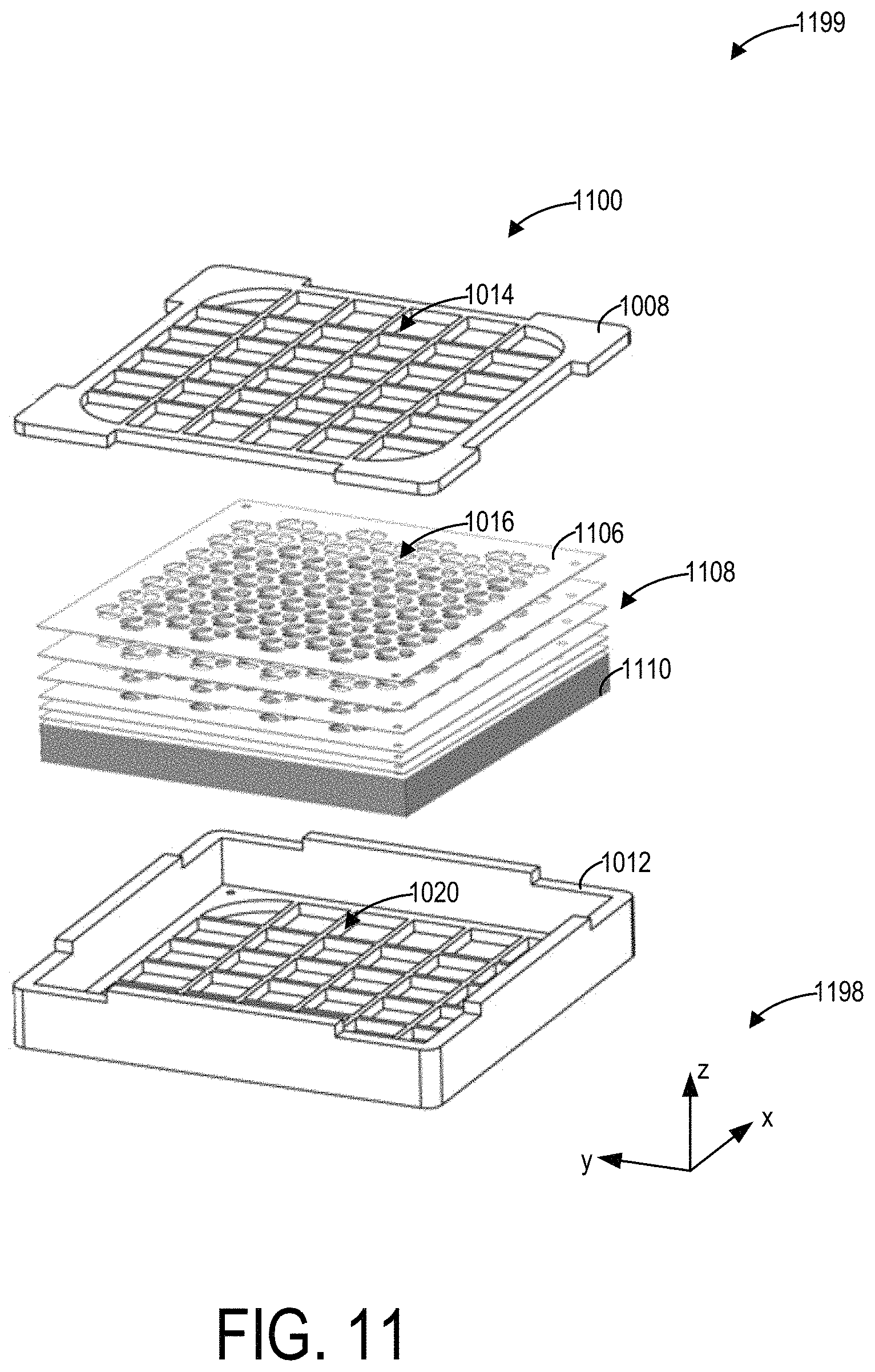 Patent US11779869 Figure 11 – Multiplex inertial filter, collector and separator