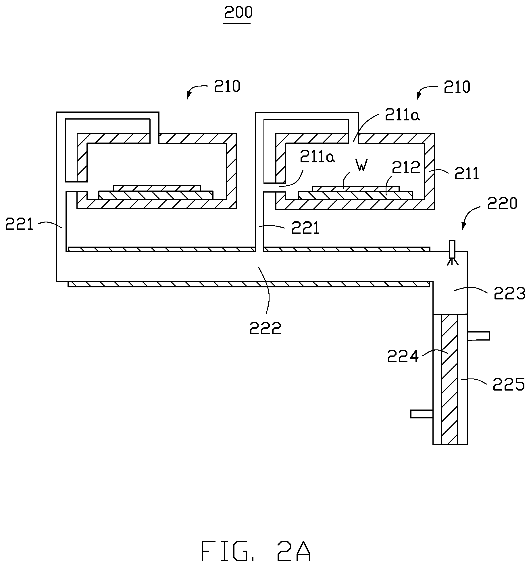 Patent US11779871 Figure 2 – Exhaust module for wafer baking apparatus and wafer processing system having the same