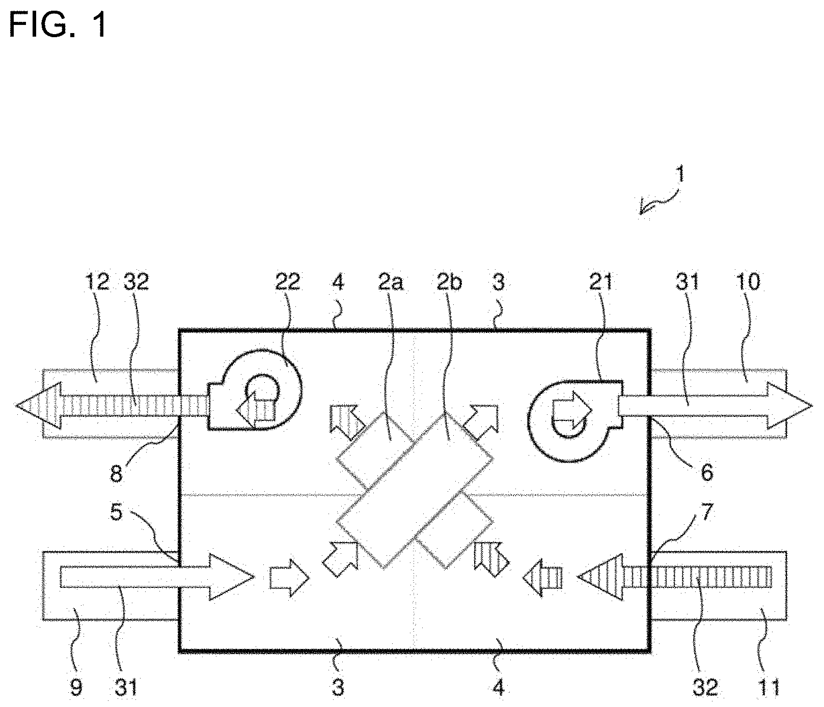 Patent US11779881 Figure 1 – Dehumidifying element, dehumidifying device, and a method of manufacturing dehumidifying element