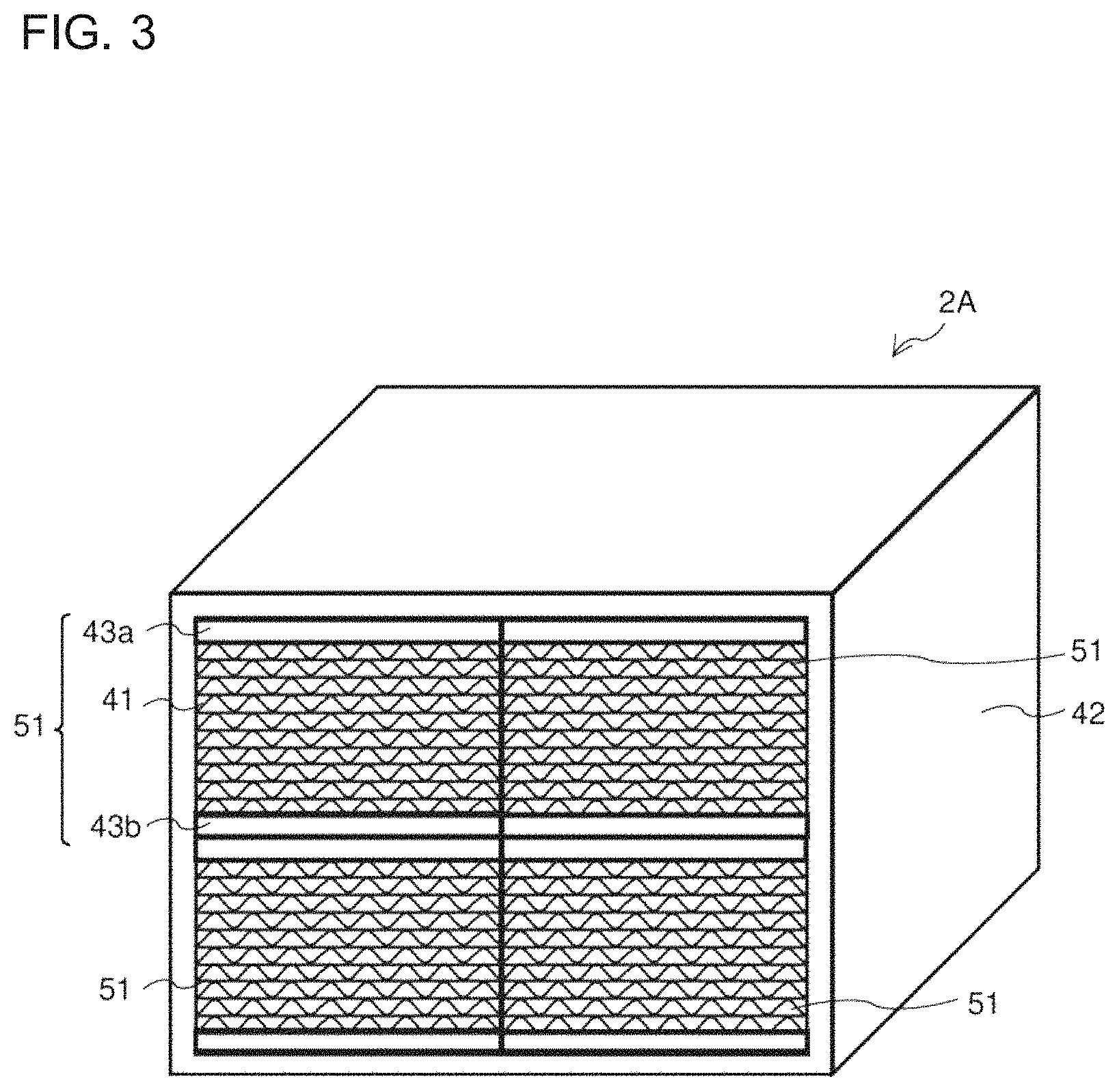 Patent US11779881 Figure 3 – Dehumidifying element, dehumidifying device, and a method of manufacturing dehumidifying element