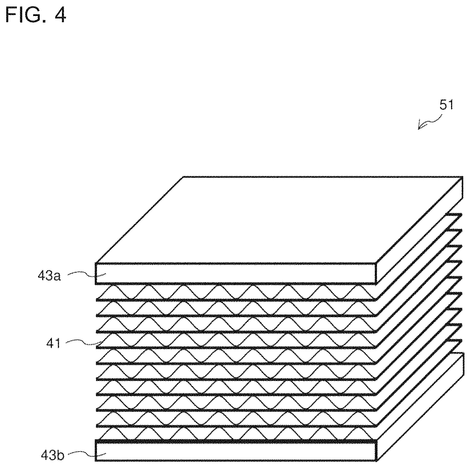 Patent US11779881 Figure 4 – Dehumidifying element, dehumidifying device, and a method of manufacturing dehumidifying element