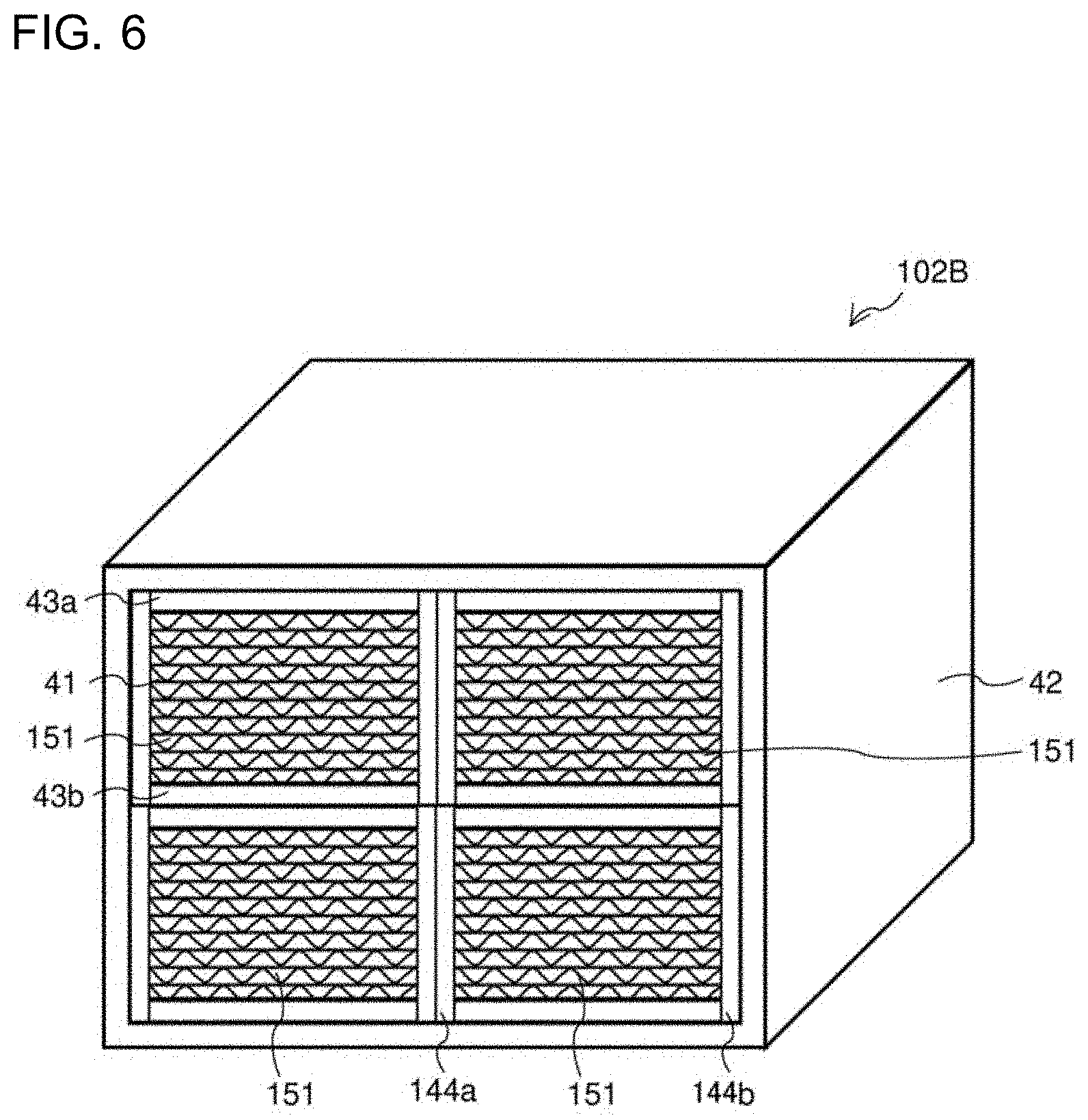 Patent US11779881 Figure 6 – Dehumidifying element, dehumidifying device, and a method of manufacturing dehumidifying element