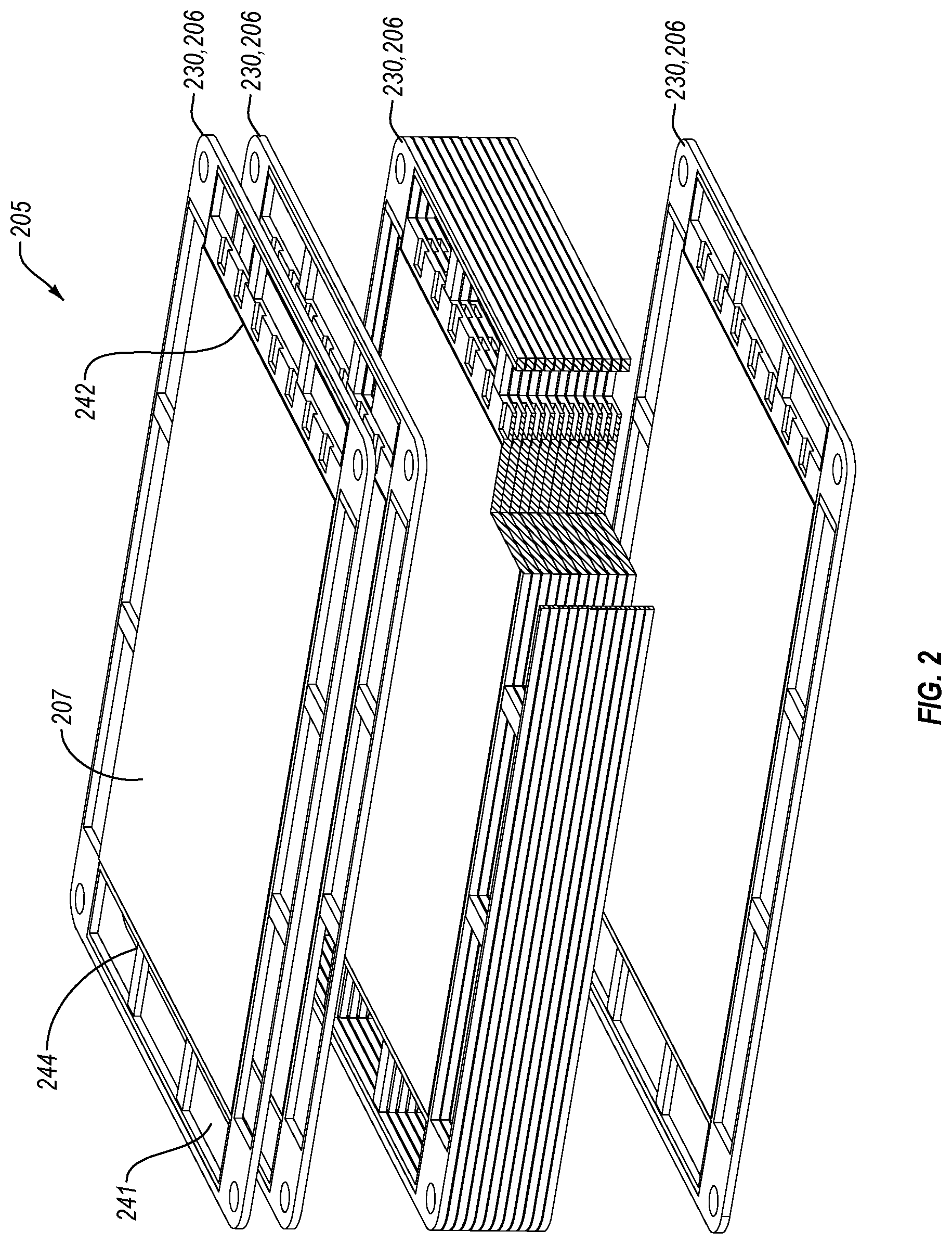 Patent US11779883 Figure 2 – Water purification systems and methods having pressurized draw stream