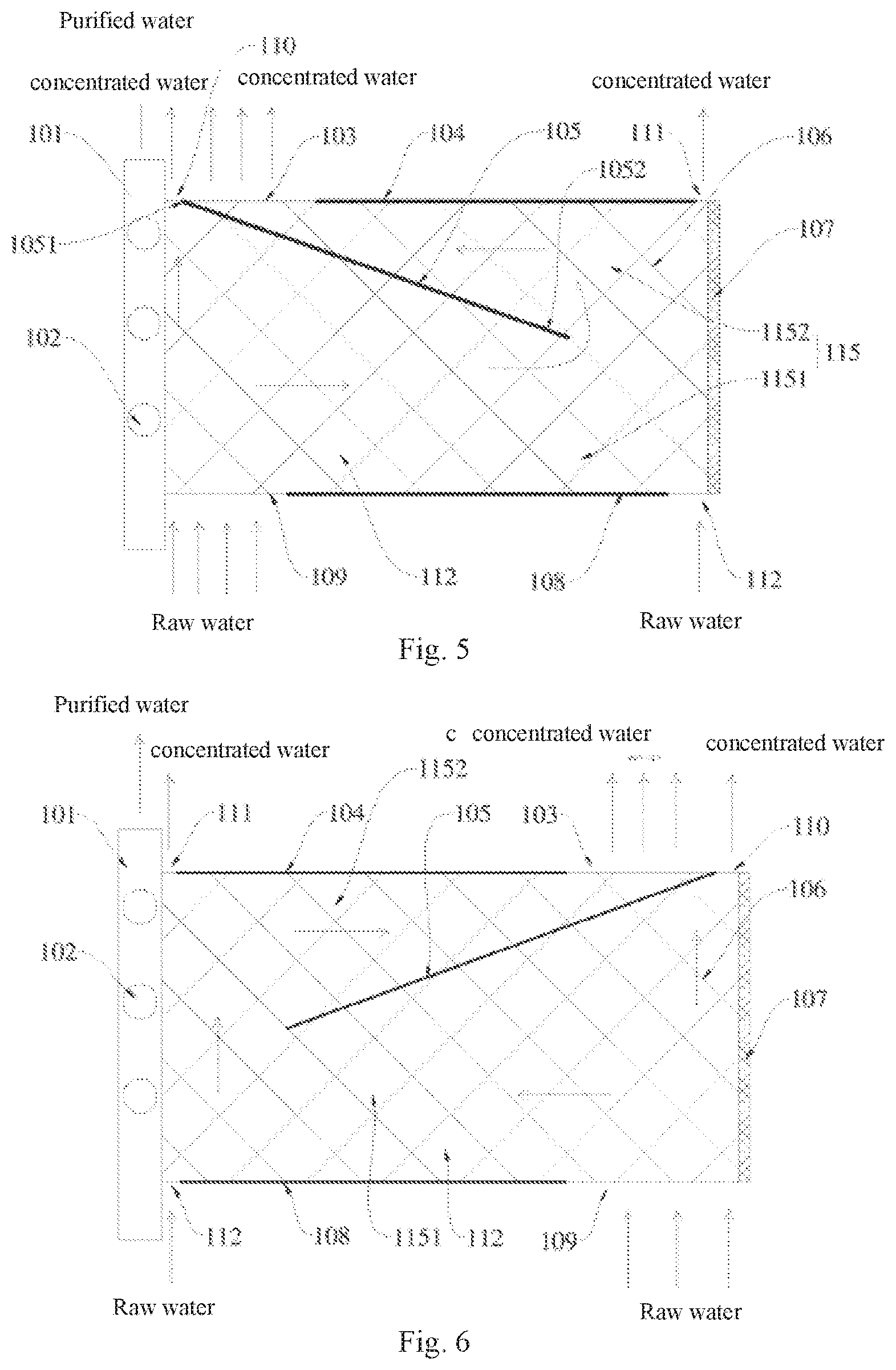 Patent US11779887 Figure 2 – Full-effect reverse osmosis membrane element, and water purifier having same