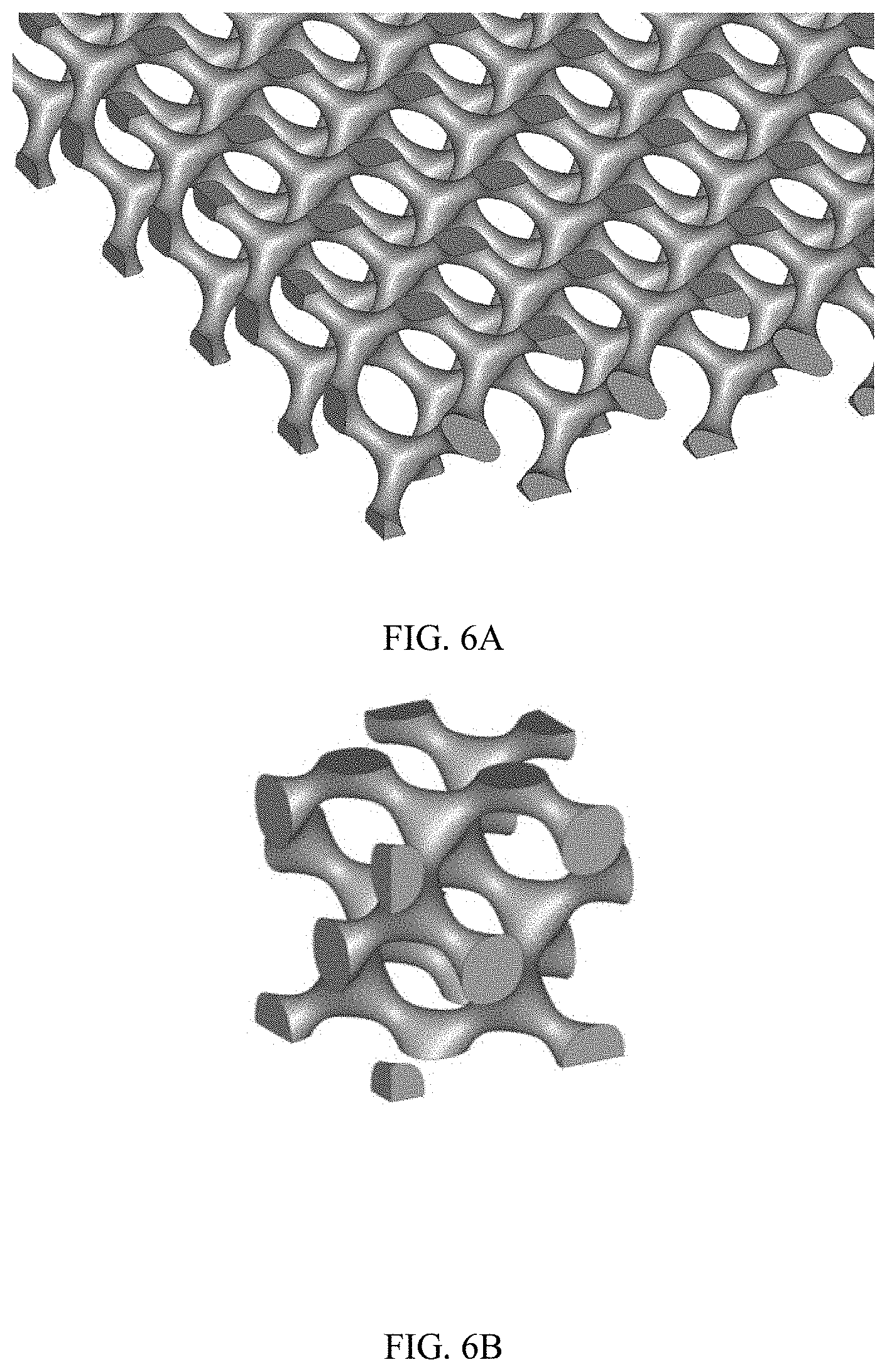 Patent US11779888 Figure 7 – Three-dimensional feed spacers with TPMS architectures for membrane-based systems