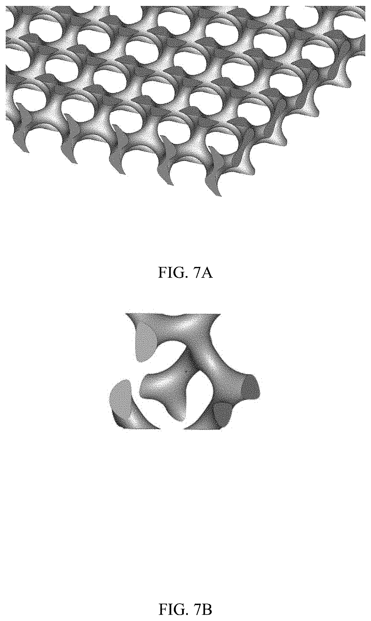 Patent US11779888 Figure 8 – Three-dimensional feed spacers with TPMS architectures for membrane-based systems