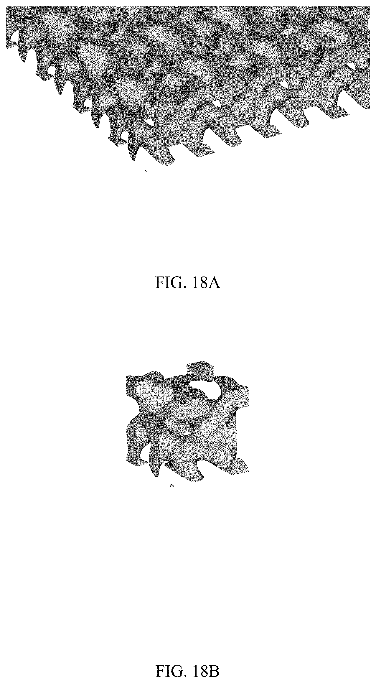 Patent US11779888 Figure 19 – Three-dimensional feed spacers with TPMS architectures for membrane-based systems